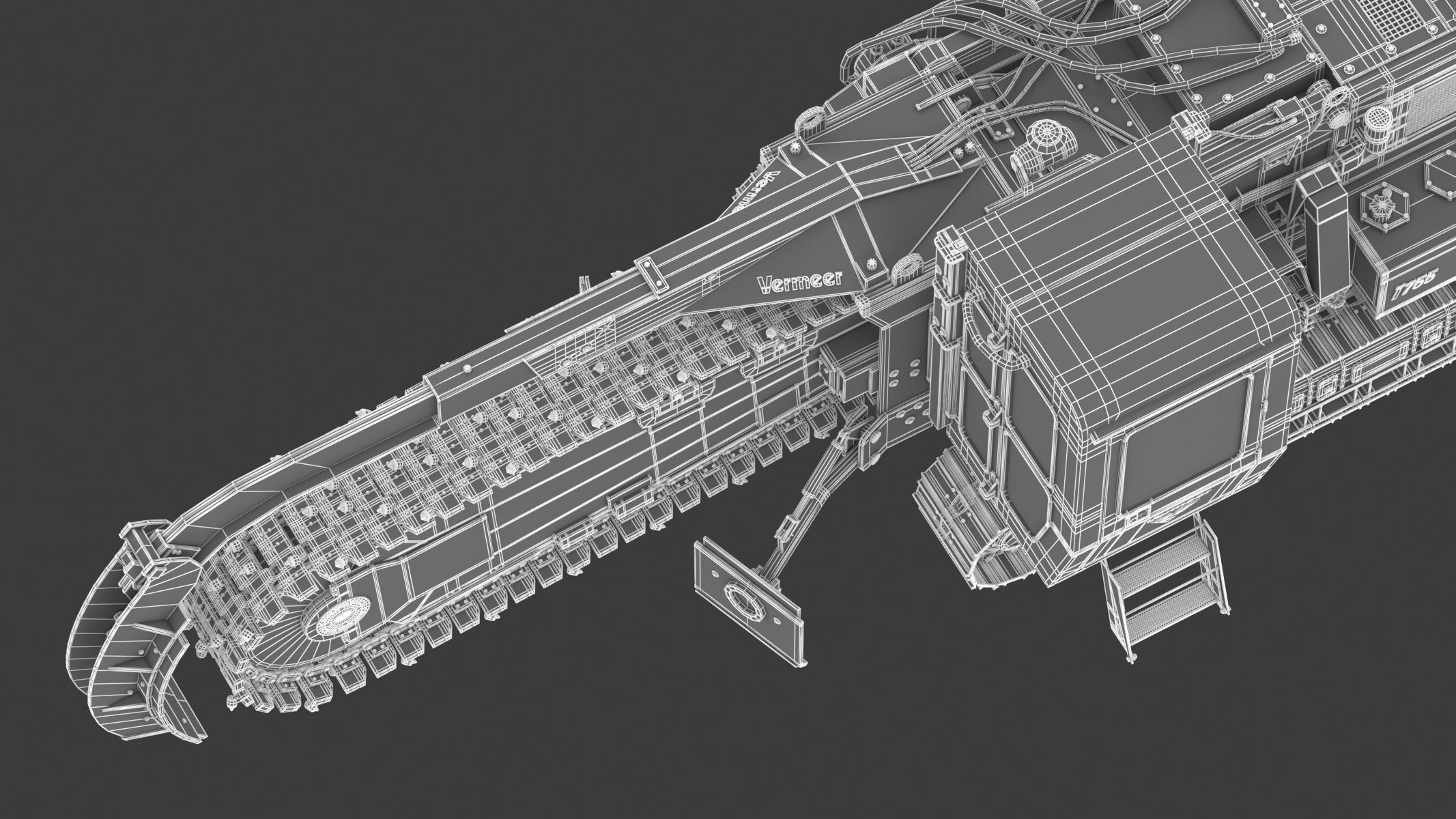 Vermeer T755III Pipeline Trencher  3D model_39