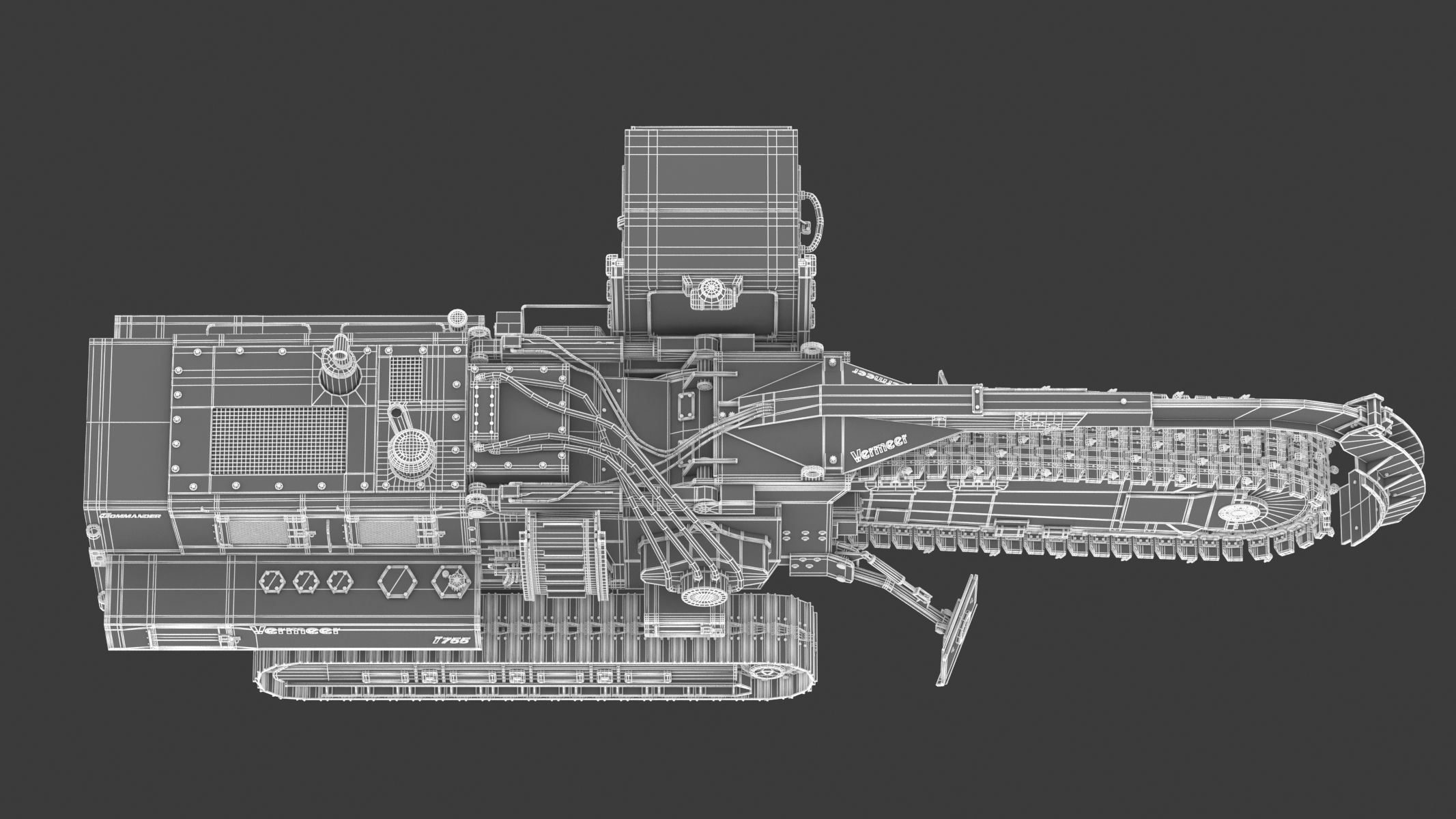 Vermeer T755III Pipeline Trencher  3D model_30