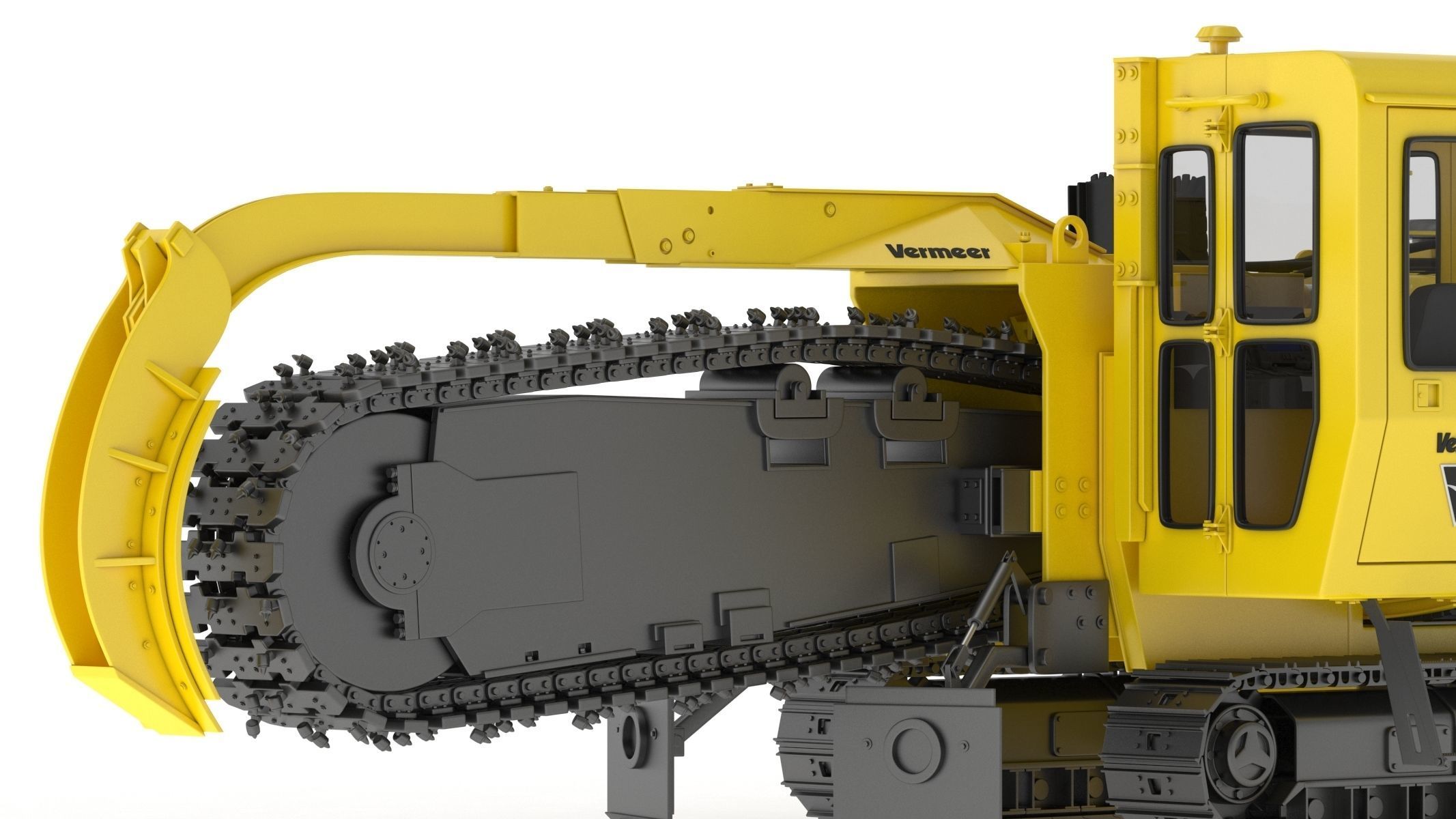 Vermeer T755III Pipeline Trencher  3D model_10