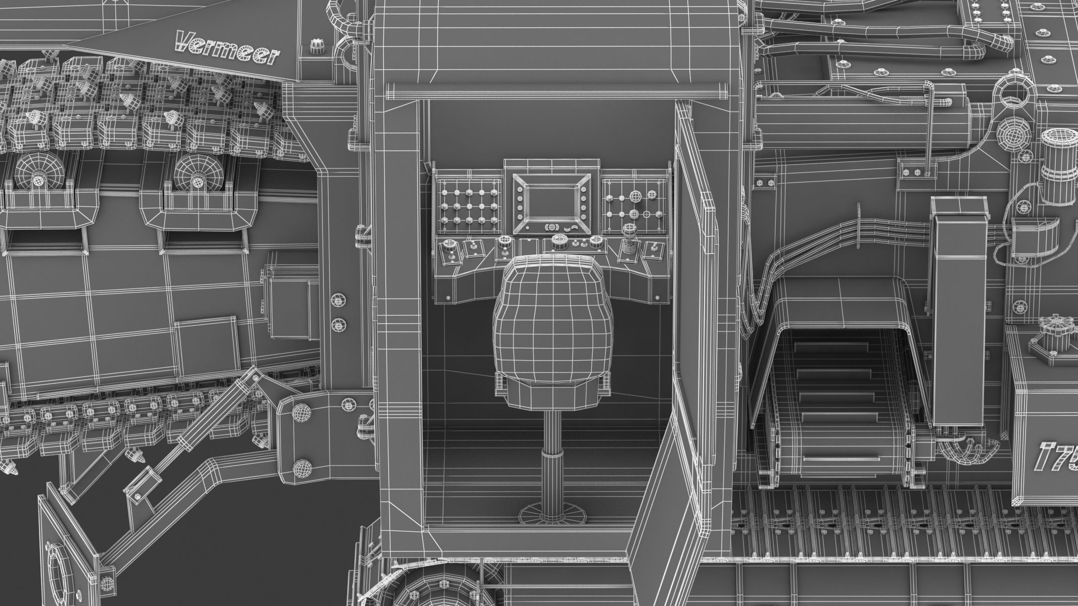 Vermeer T755III Pipeline Trencher  3D model_41