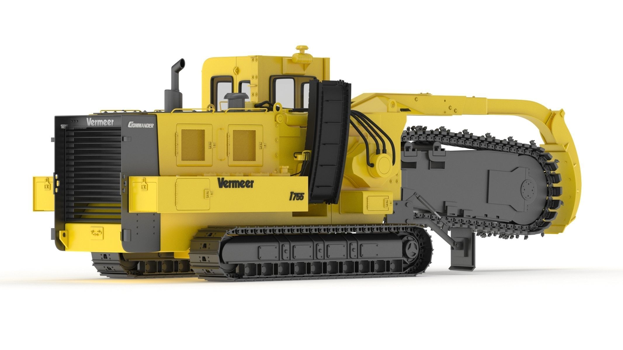 Vermeer T755III Pipeline Trencher  3D model_4