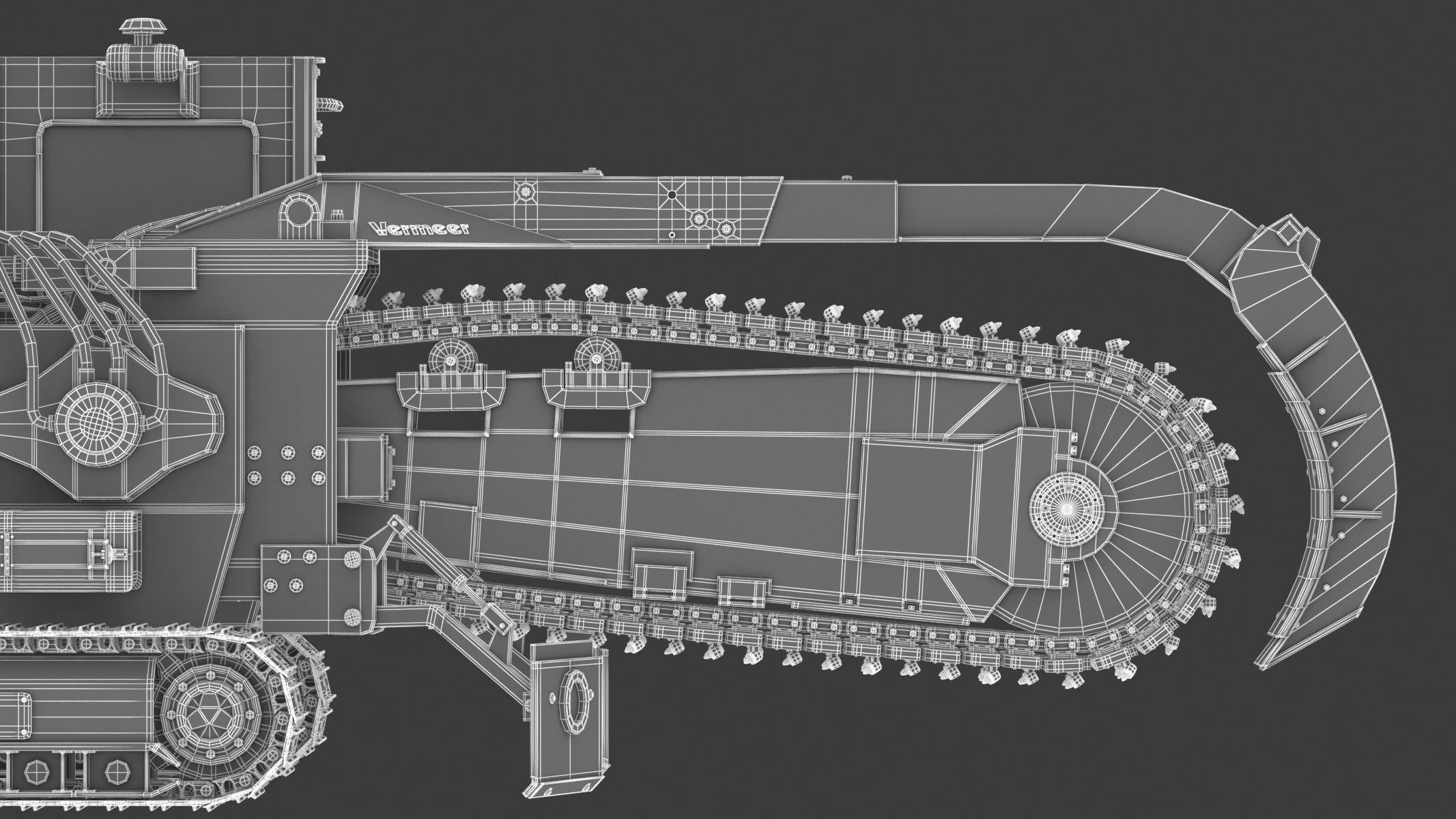 Vermeer T755III Pipeline Trencher  3D model_34