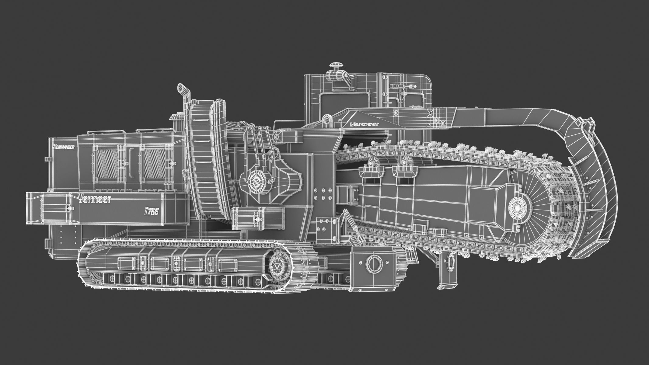 Vermeer T755III Pipeline Trencher  3D model_23
