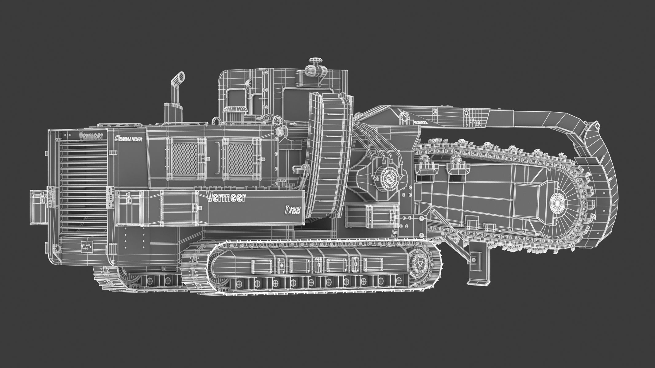 Vermeer T755III Pipeline Trencher  3D model_25