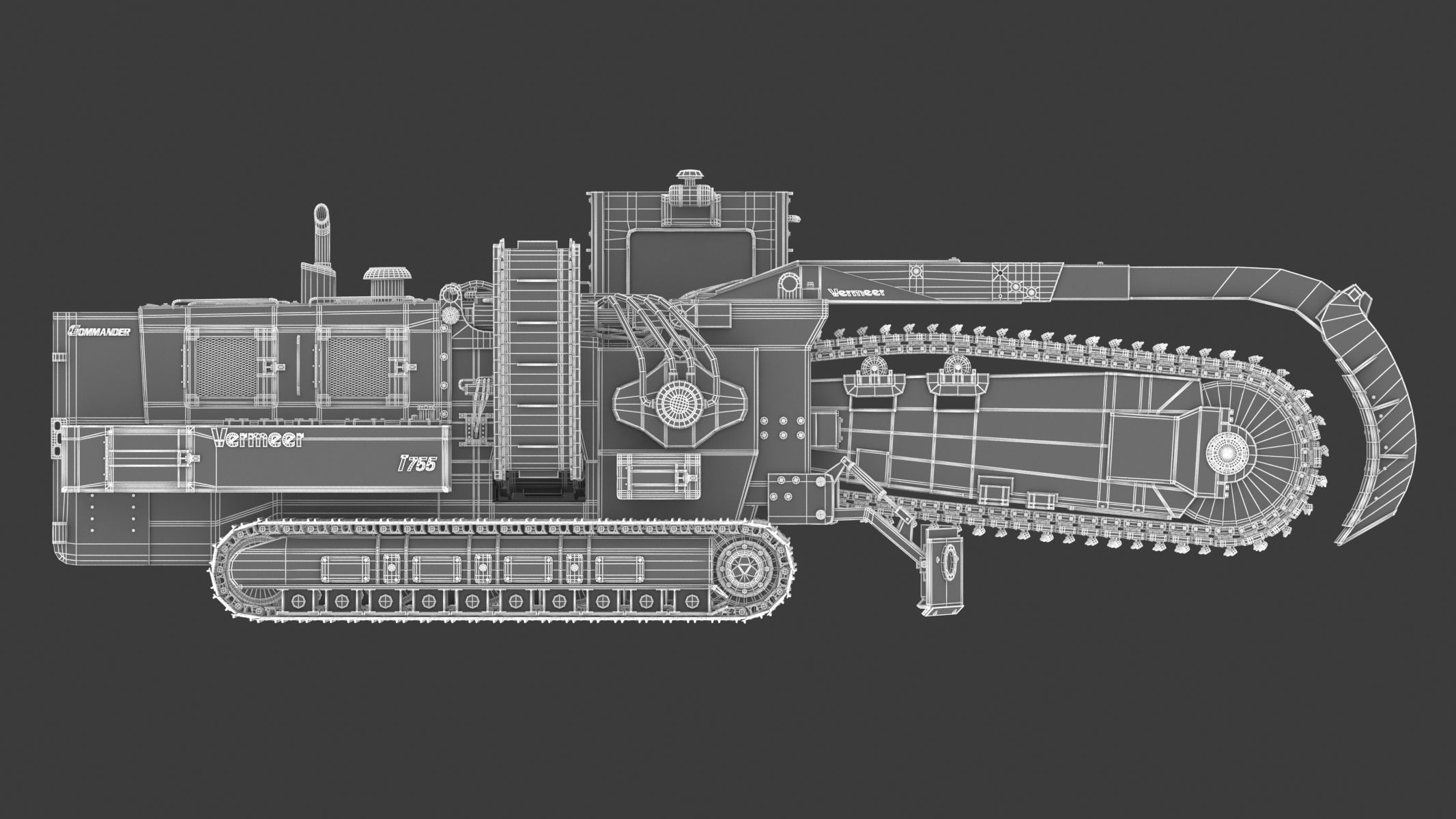 Vermeer T755III Pipeline Trencher  3D model_24