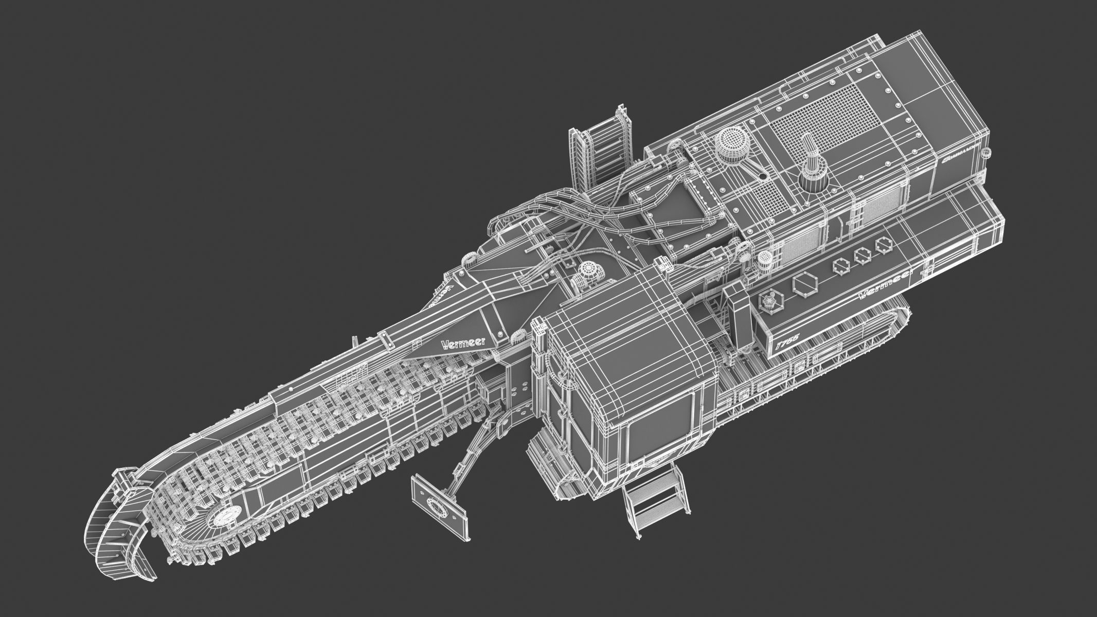 Vermeer T755III Pipeline Trencher  3D model_29