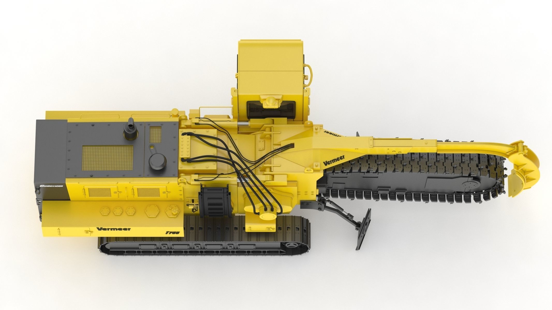 Vermeer T755III Pipeline Trencher  3D model_9