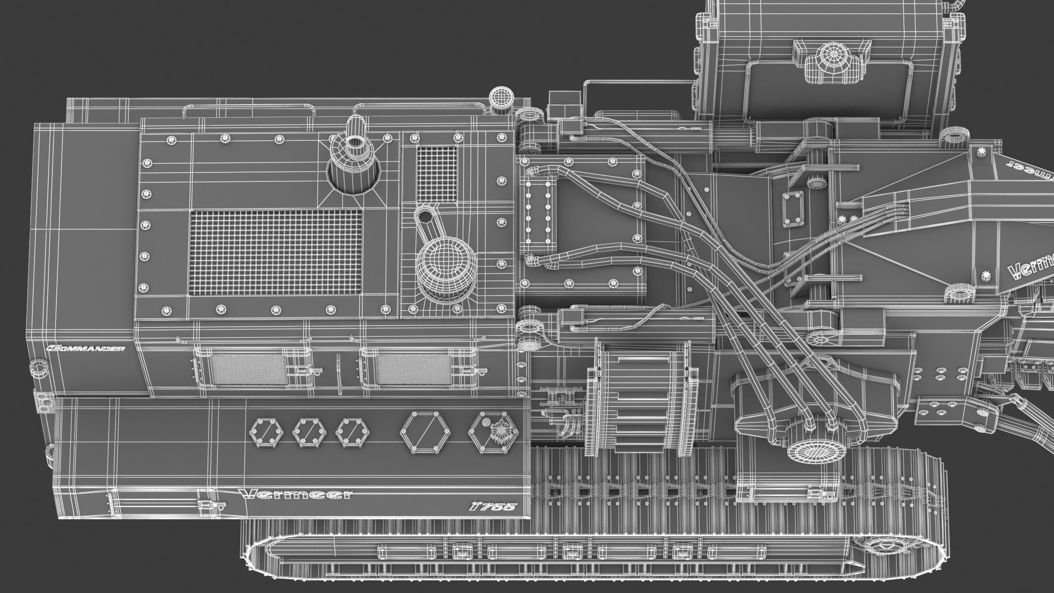 Vermeer T755III Pipeline Trencher  3D model_40