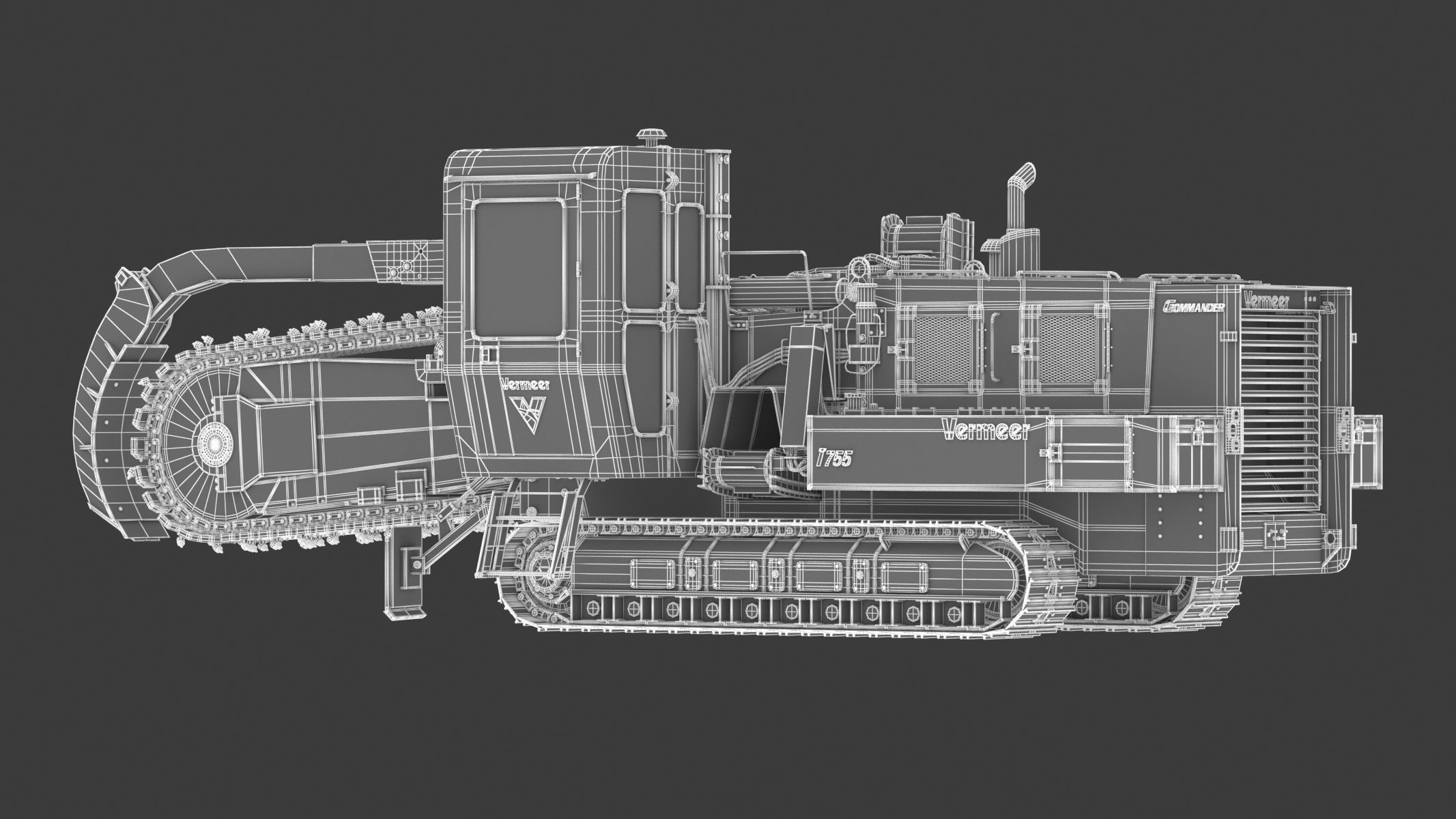 Vermeer T755III Pipeline Trencher  3D model_27