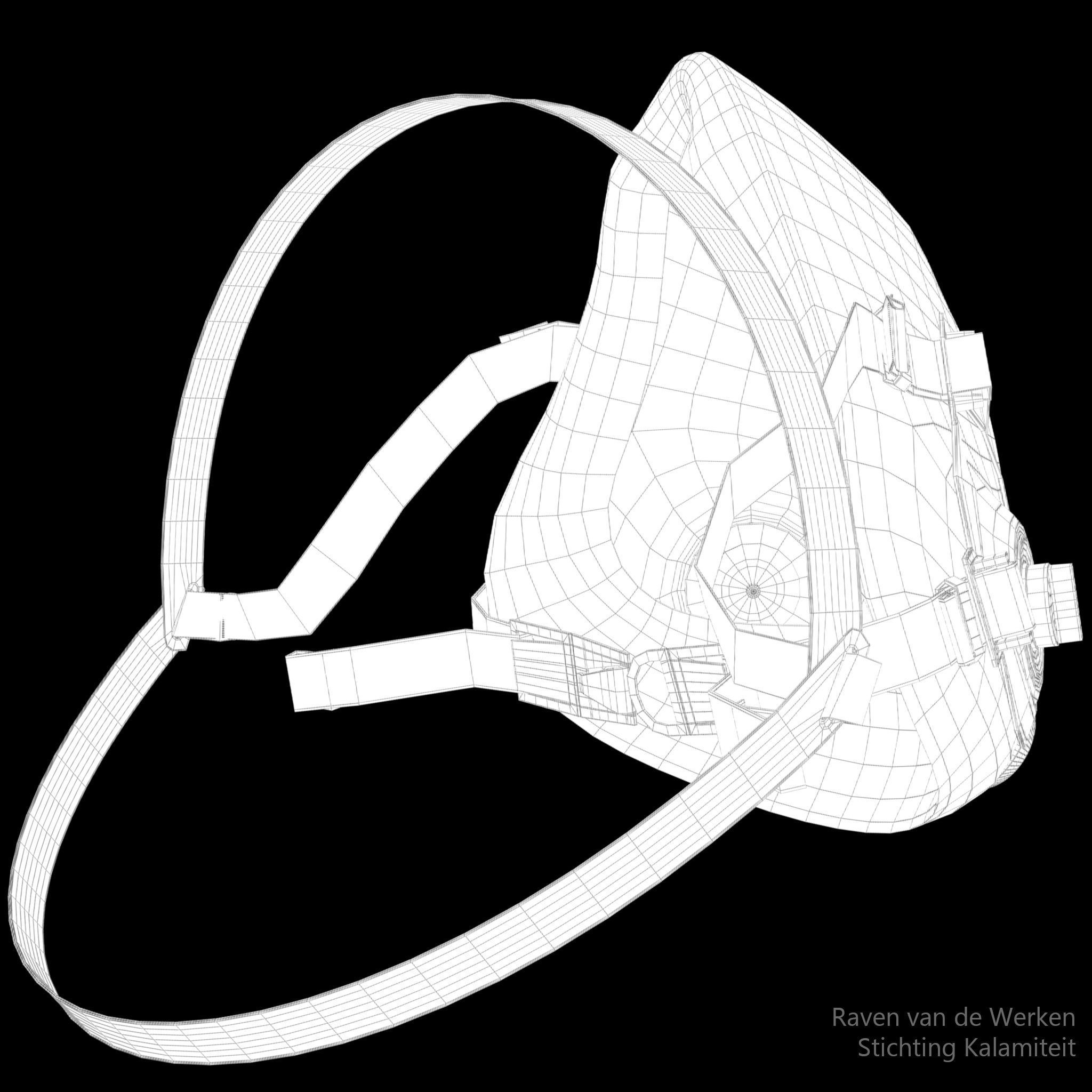 Respirator gas mask 3D model_9