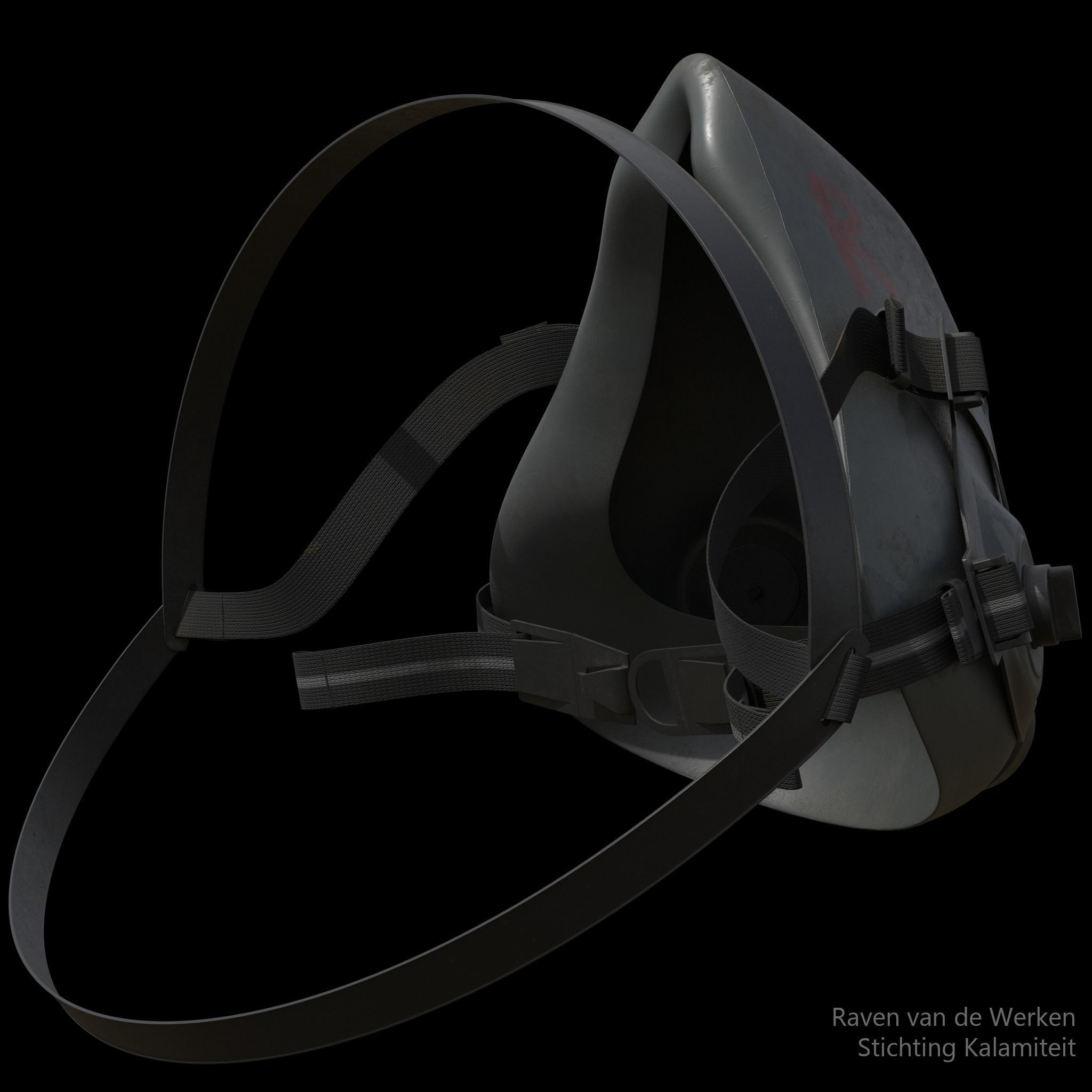 Respirator gas mask 3D model_4