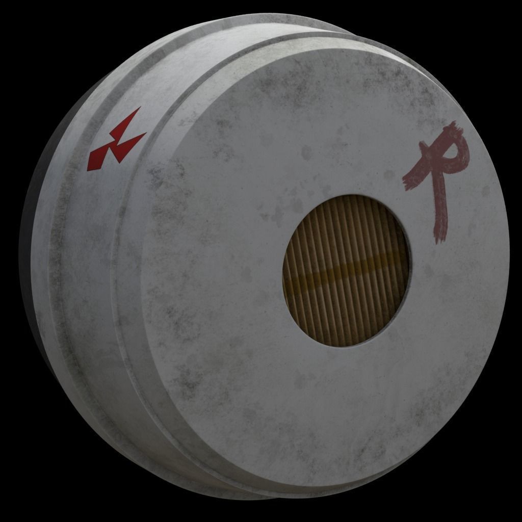 Respirator gas mask 3D model_12