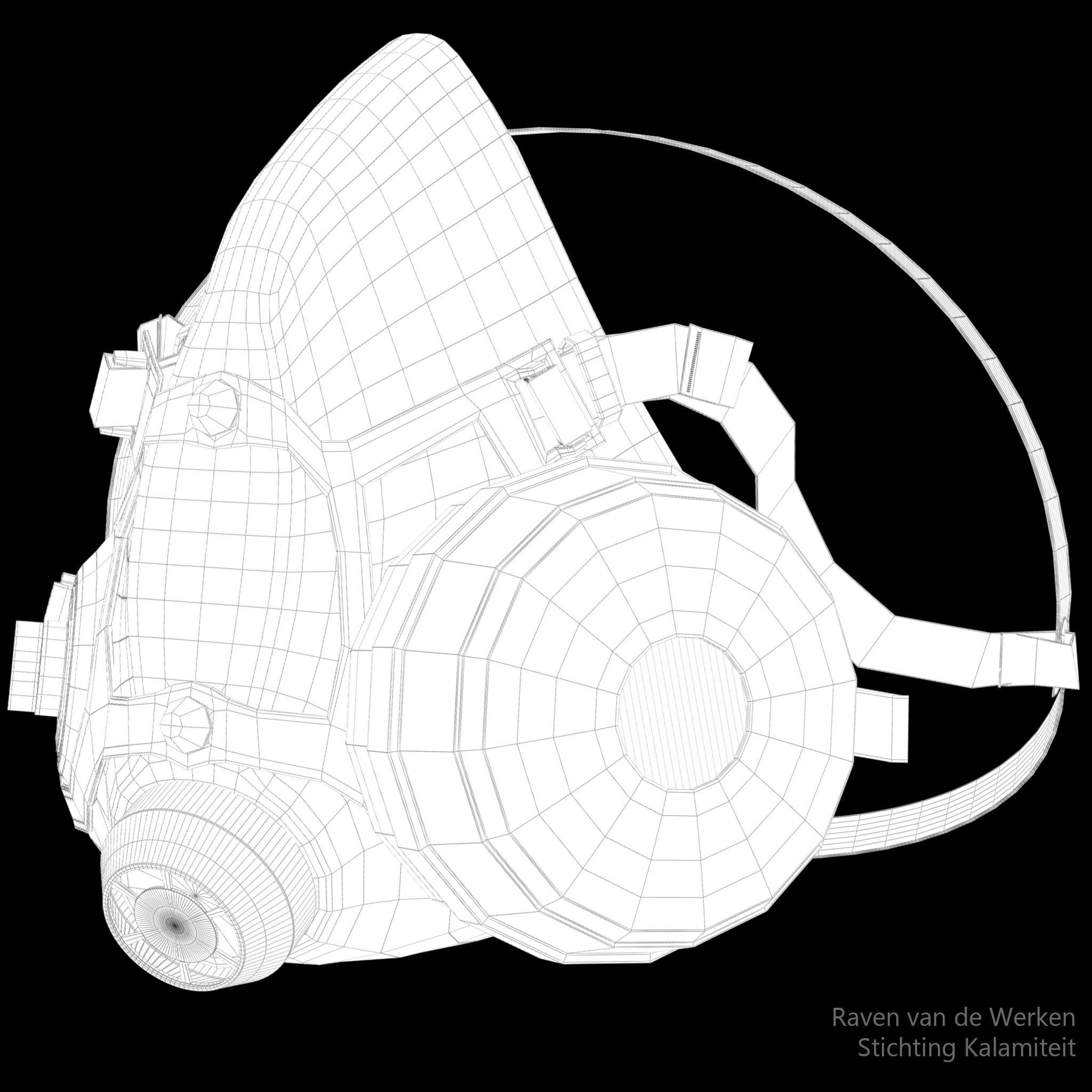 Respirator gas mask 3D model_7