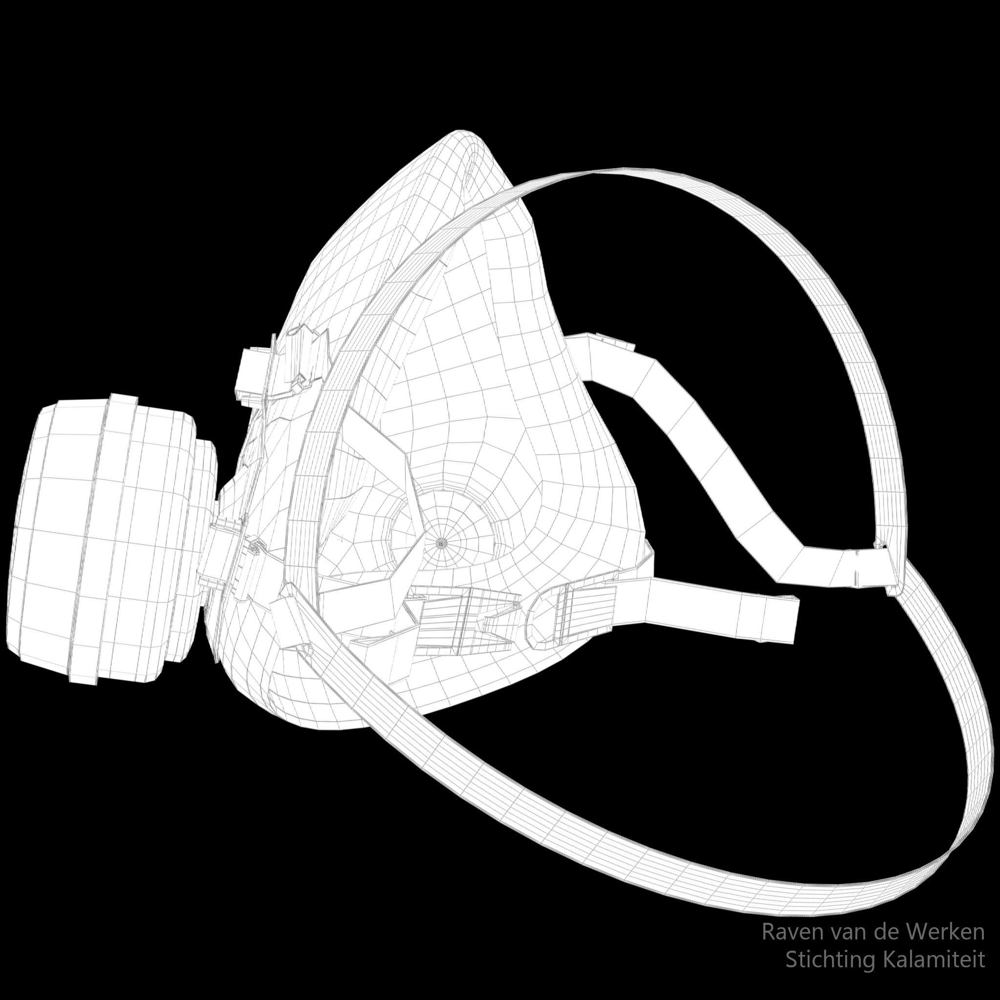 Respirator gas mask 3D model_8