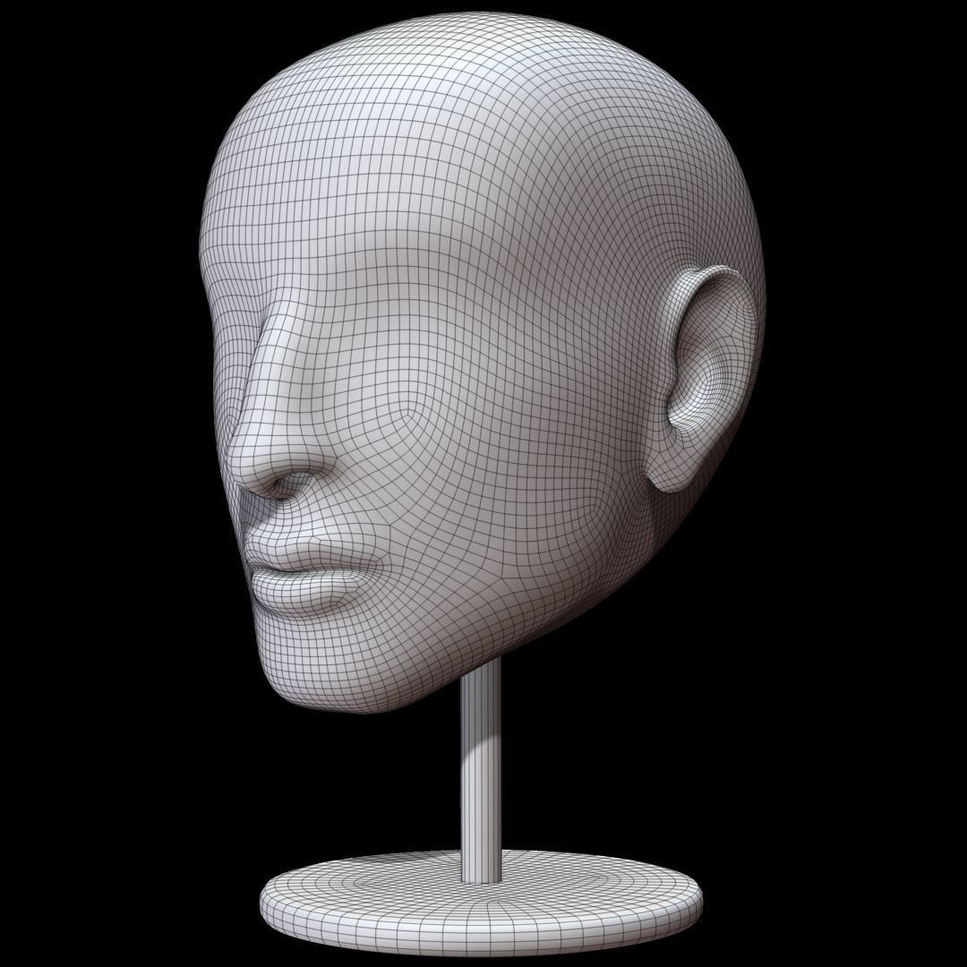 Mannequin head 3D model_17