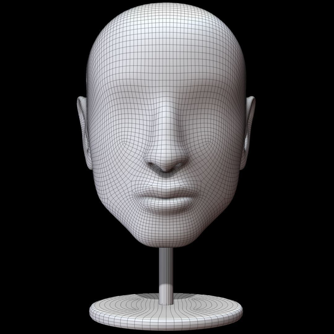 Mannequin head 3D model_10