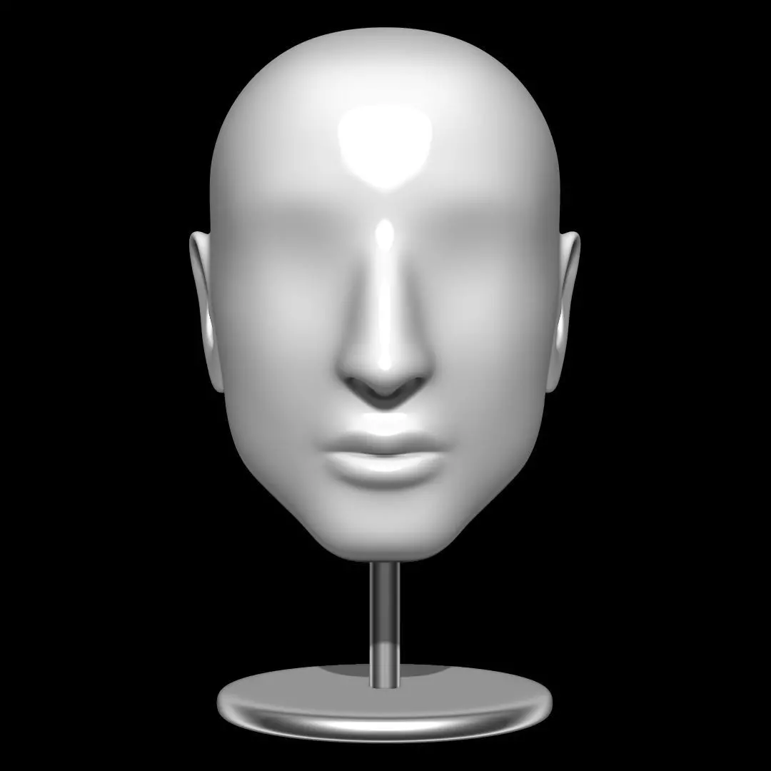 Mannequin head 3D model_0