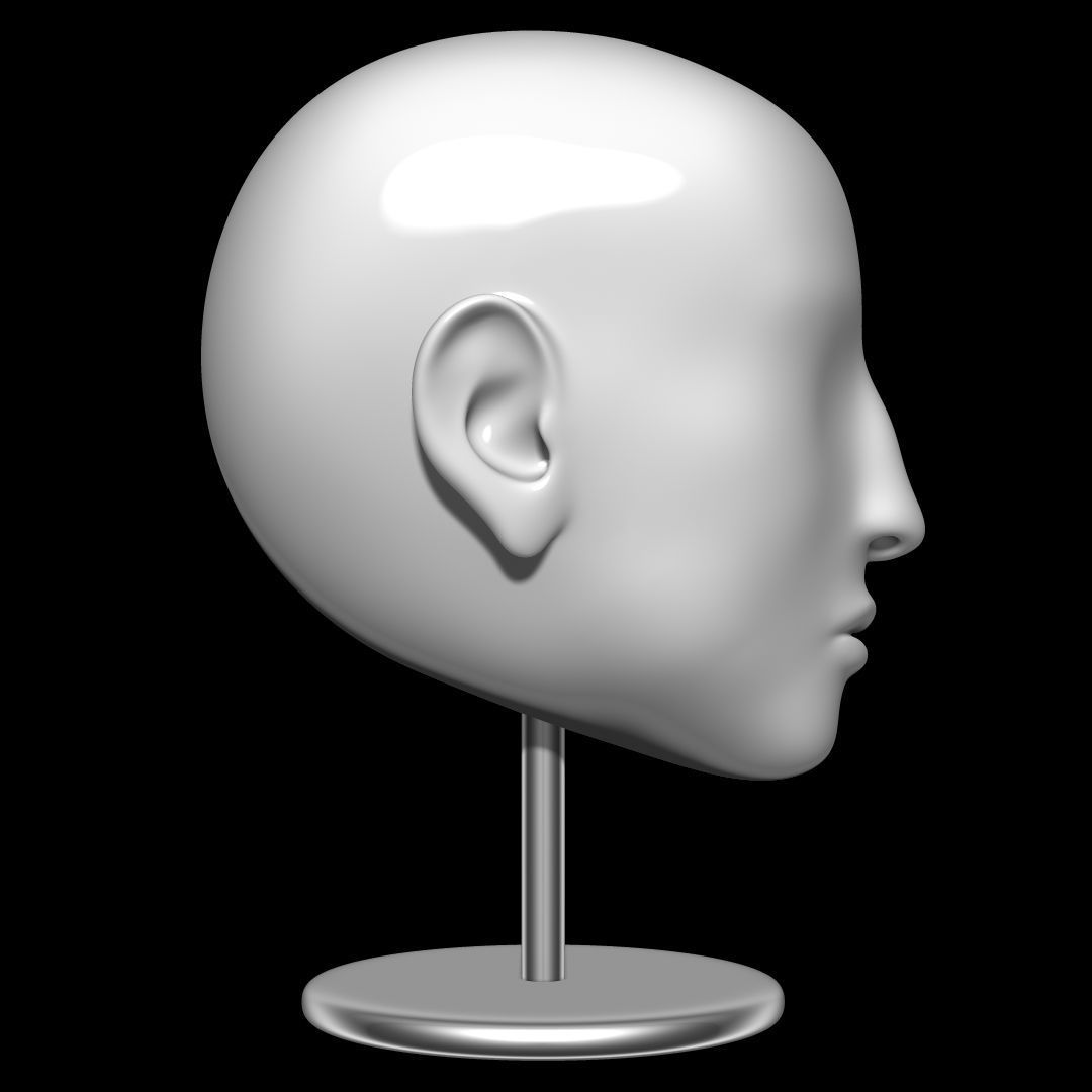 Mannequin head 3D model_2