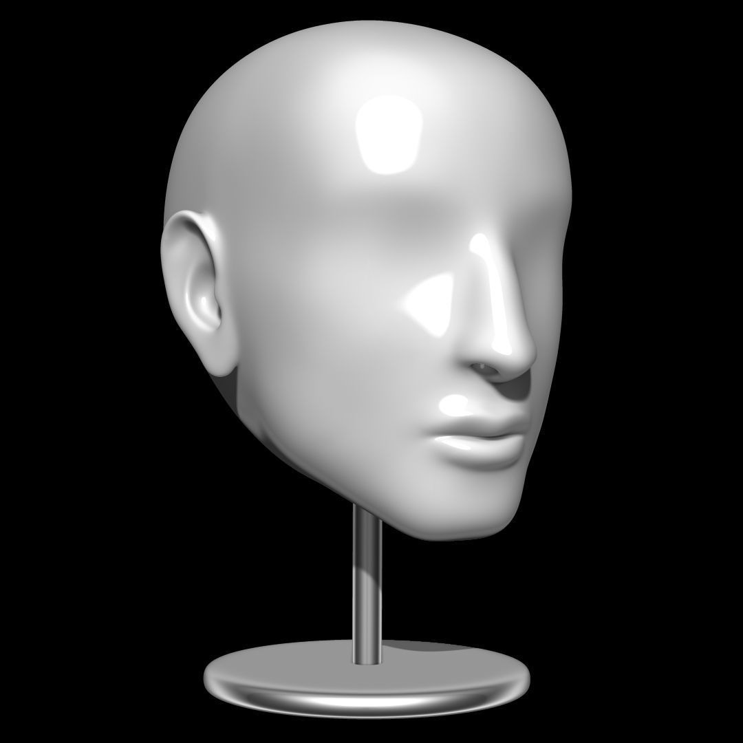 Mannequin head 3D model_1