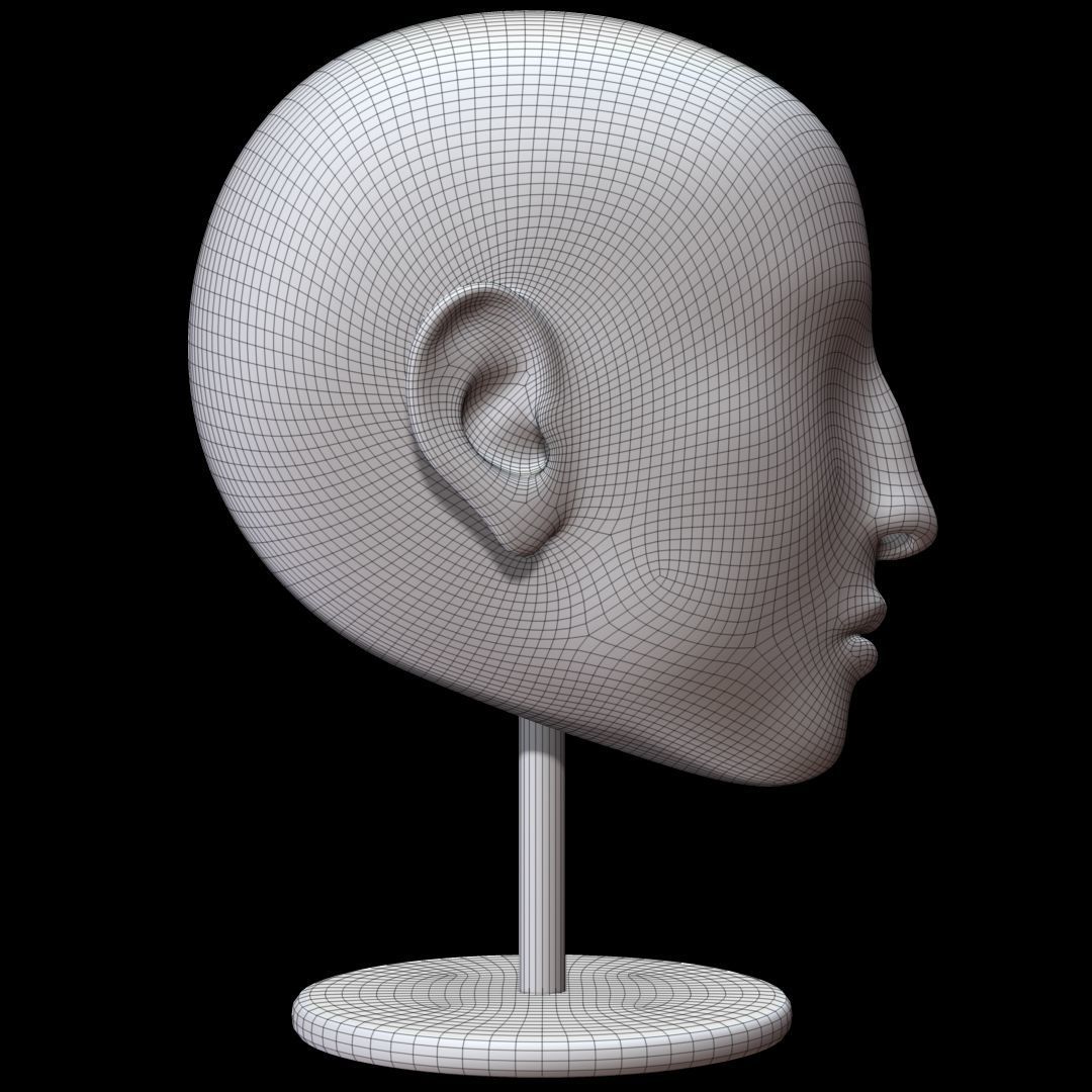 Mannequin head 3D model_12