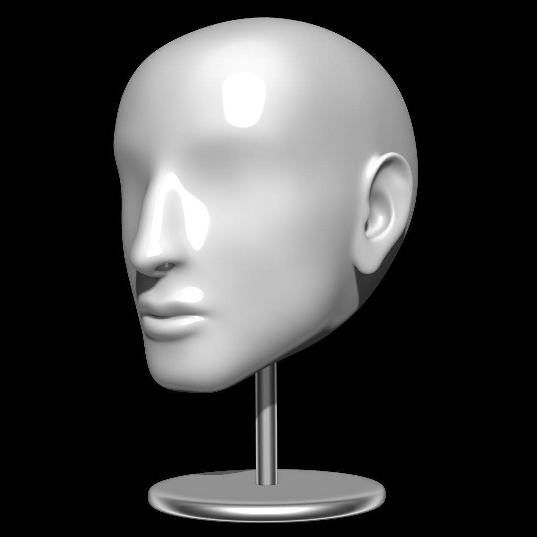 Mannequin head 3D model_7