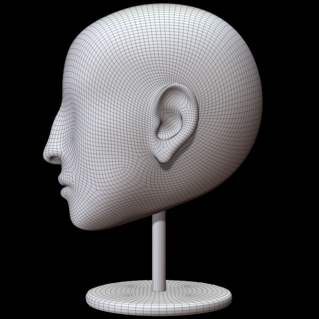 Mannequin head 3D model_16