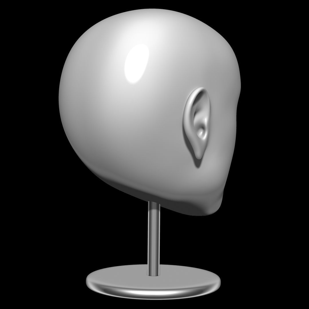Mannequin head 3D model_3