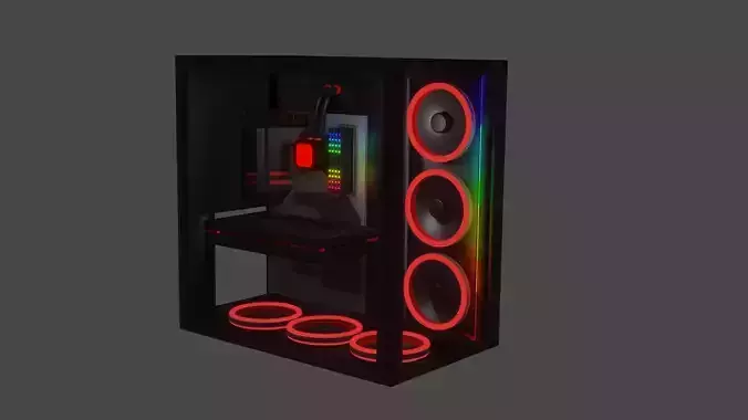  Gaming Pc Cool Rgb 3D model