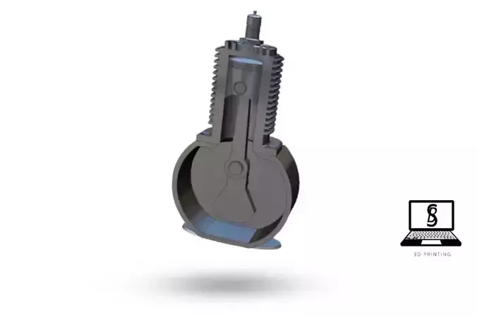 Simplified Engine System 3D print model