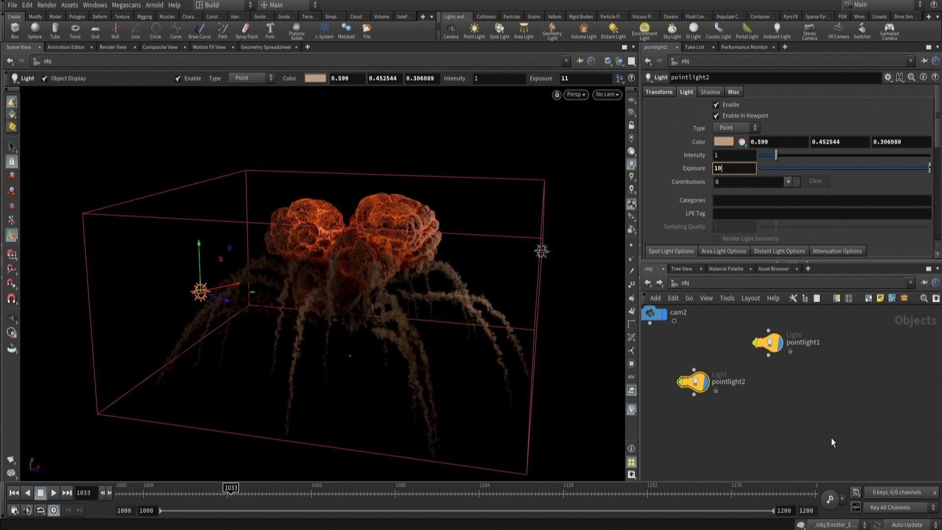 Realistic Explosion heart shaped 3D model_3