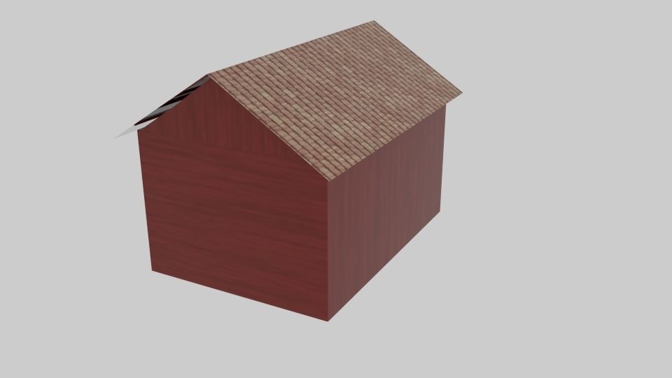  House Brick Low-poly 3D model_1