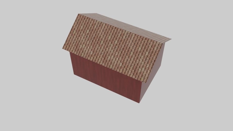 House Brick Low-poly 3D model_2