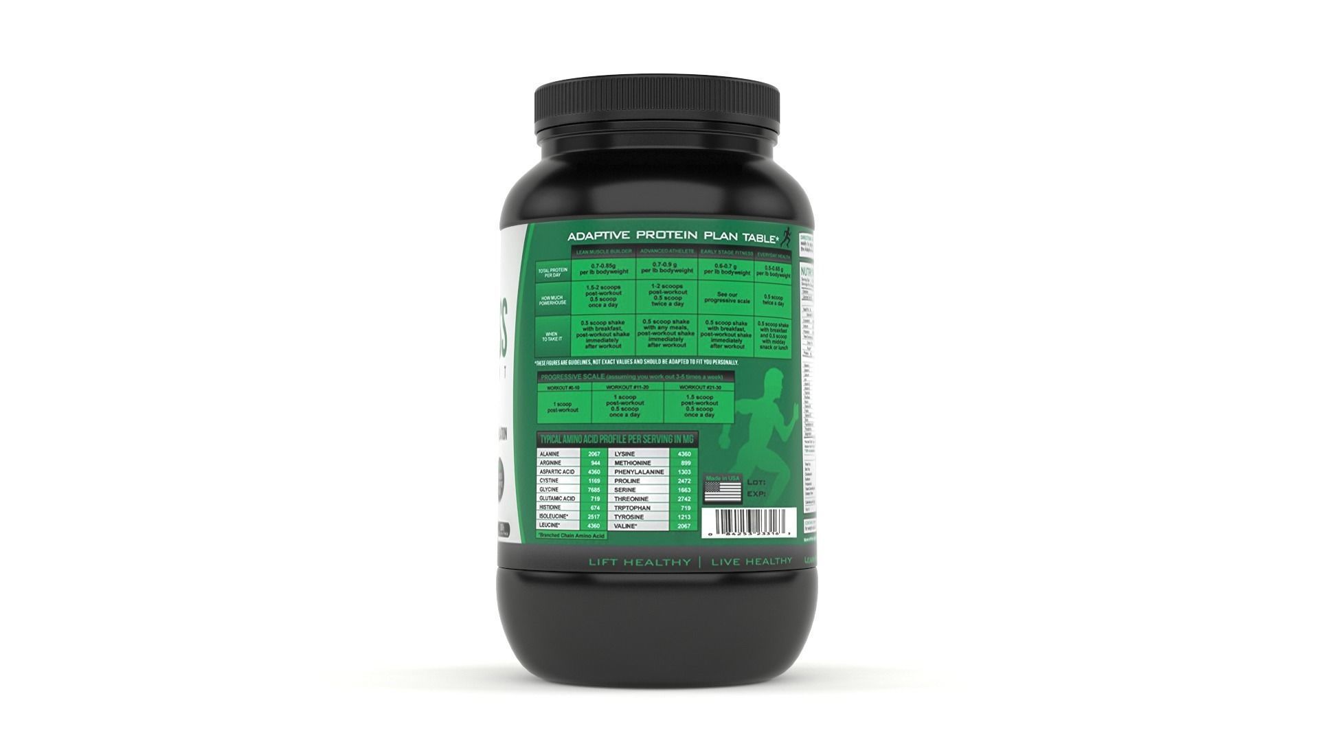 Protein Powder 3D model_3