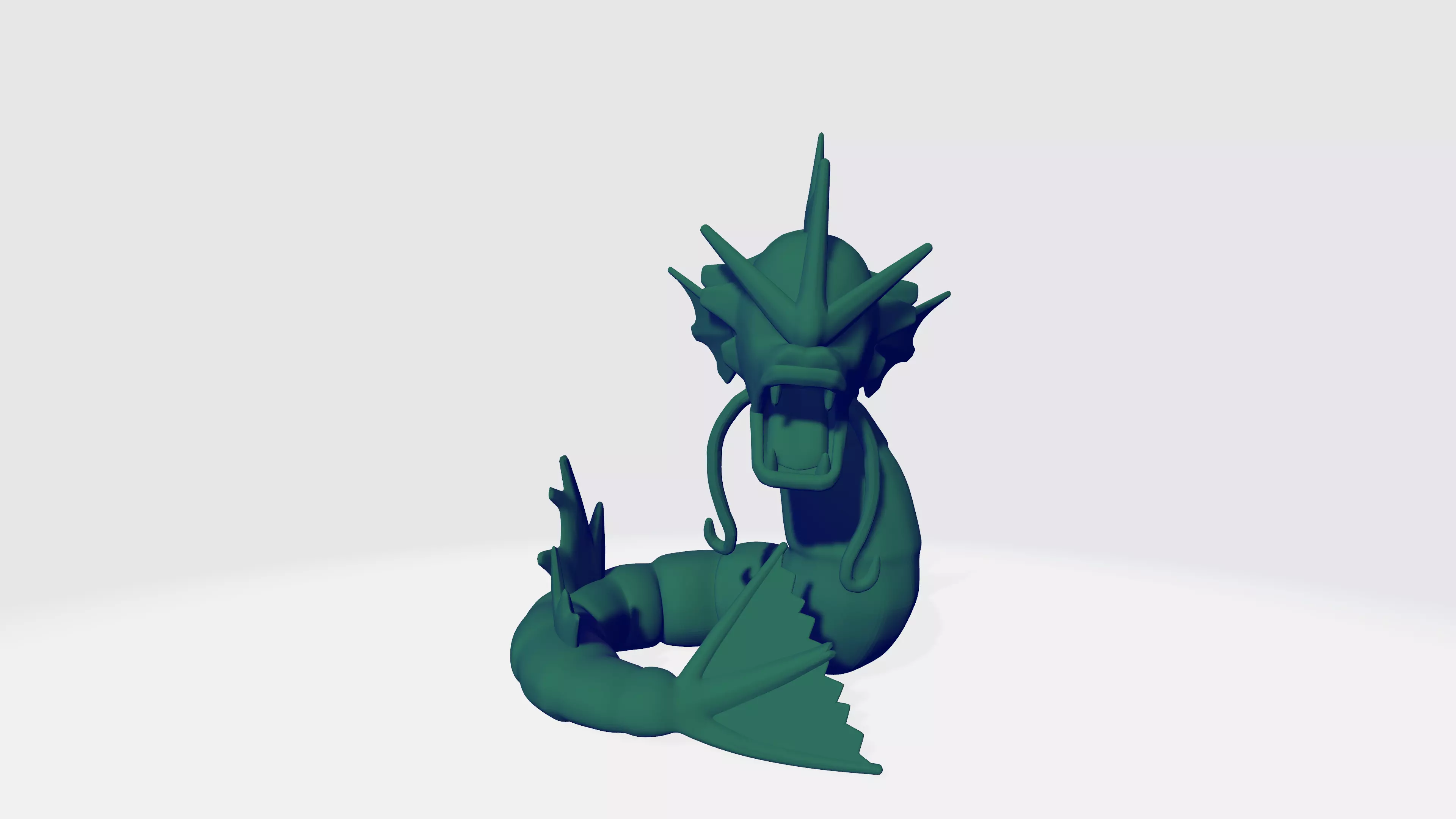 Water Dragon Gyarados - STL 3D model_0