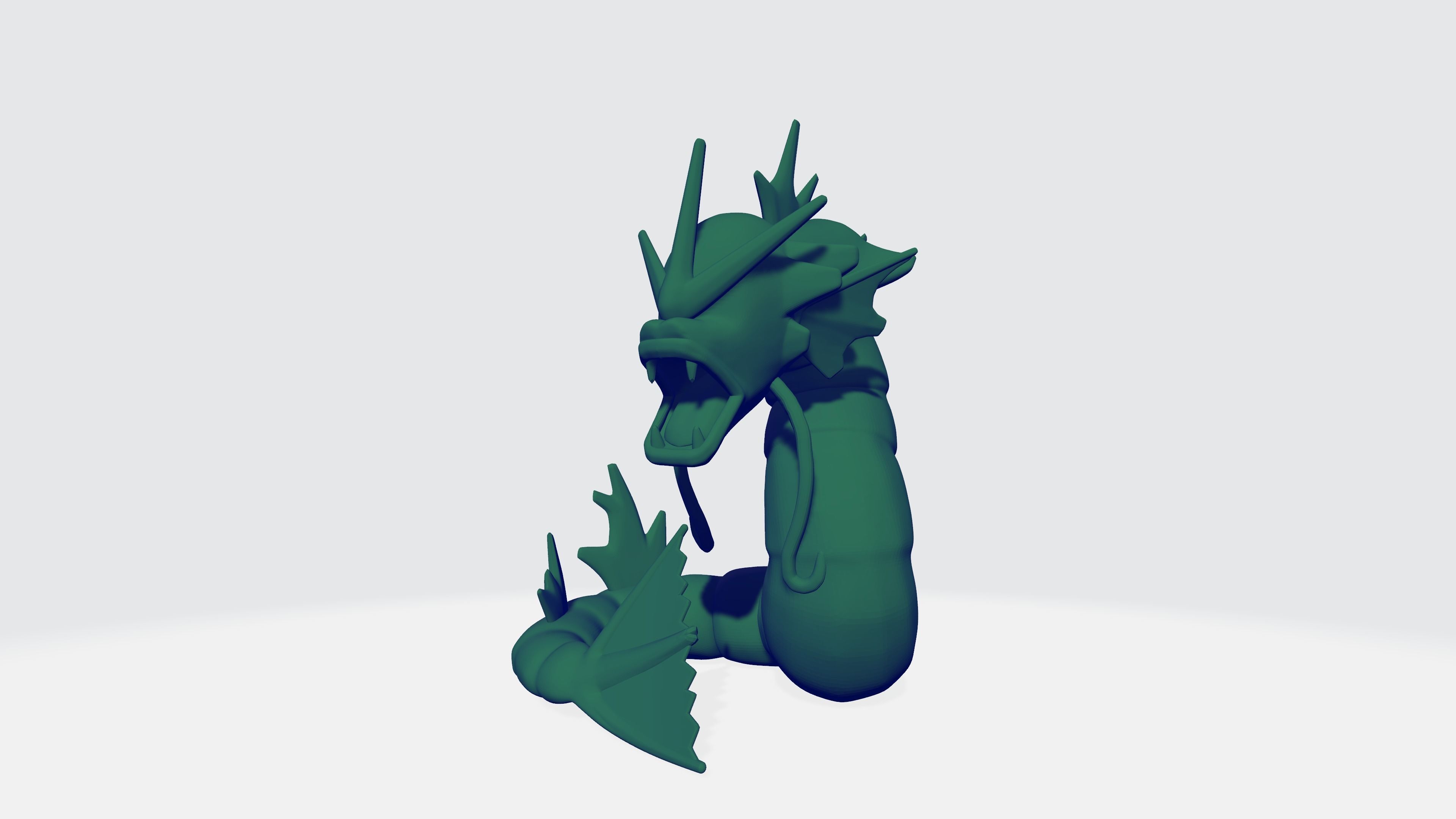 Water Dragon Gyarados - STL 3D model_3
