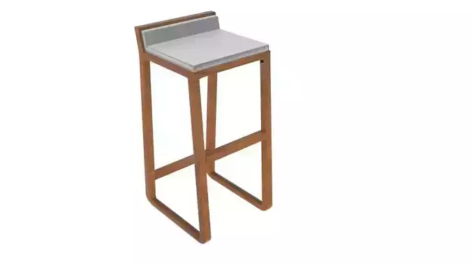  JOE Solid Oak Bar Stool