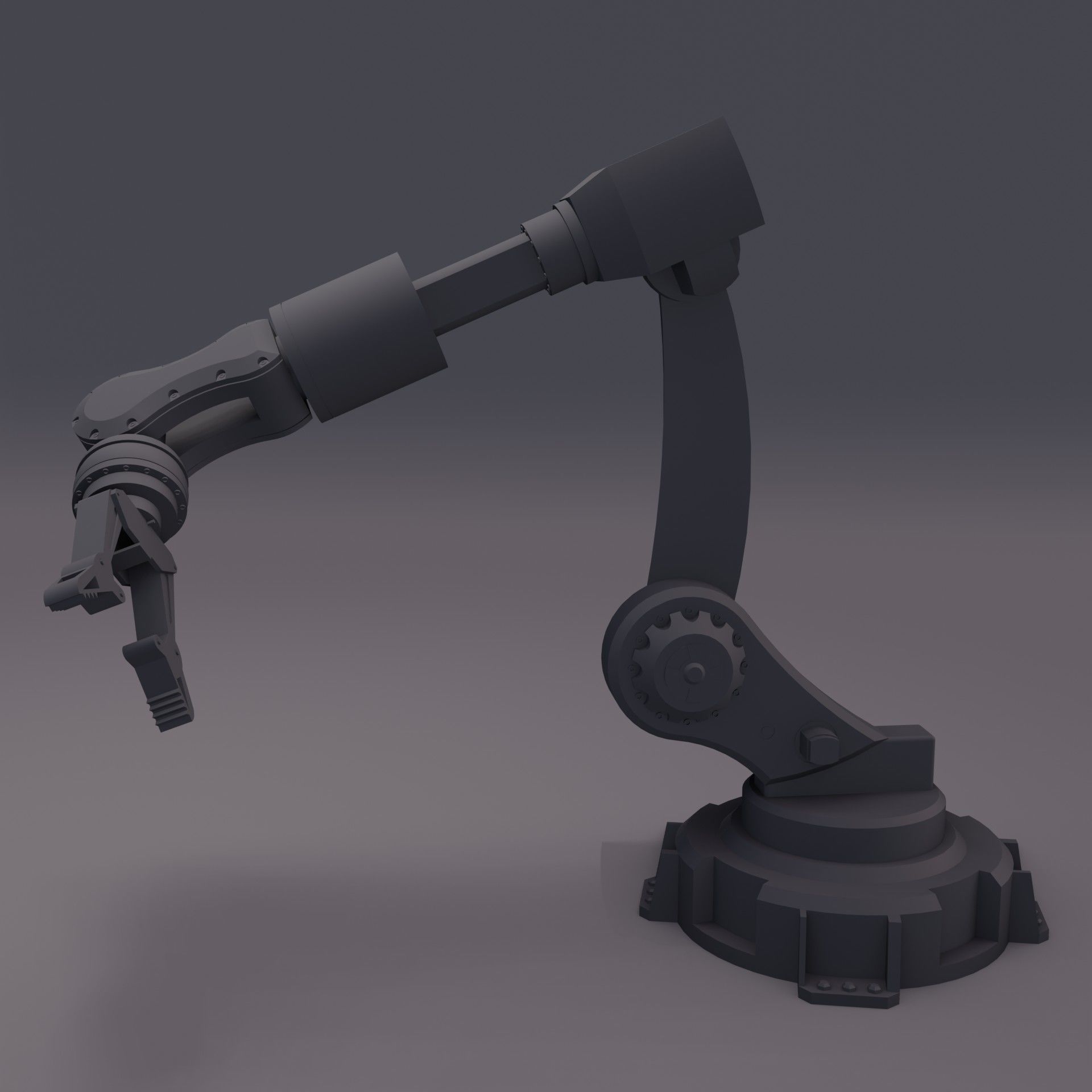 Robo-arm Free 3D model_3