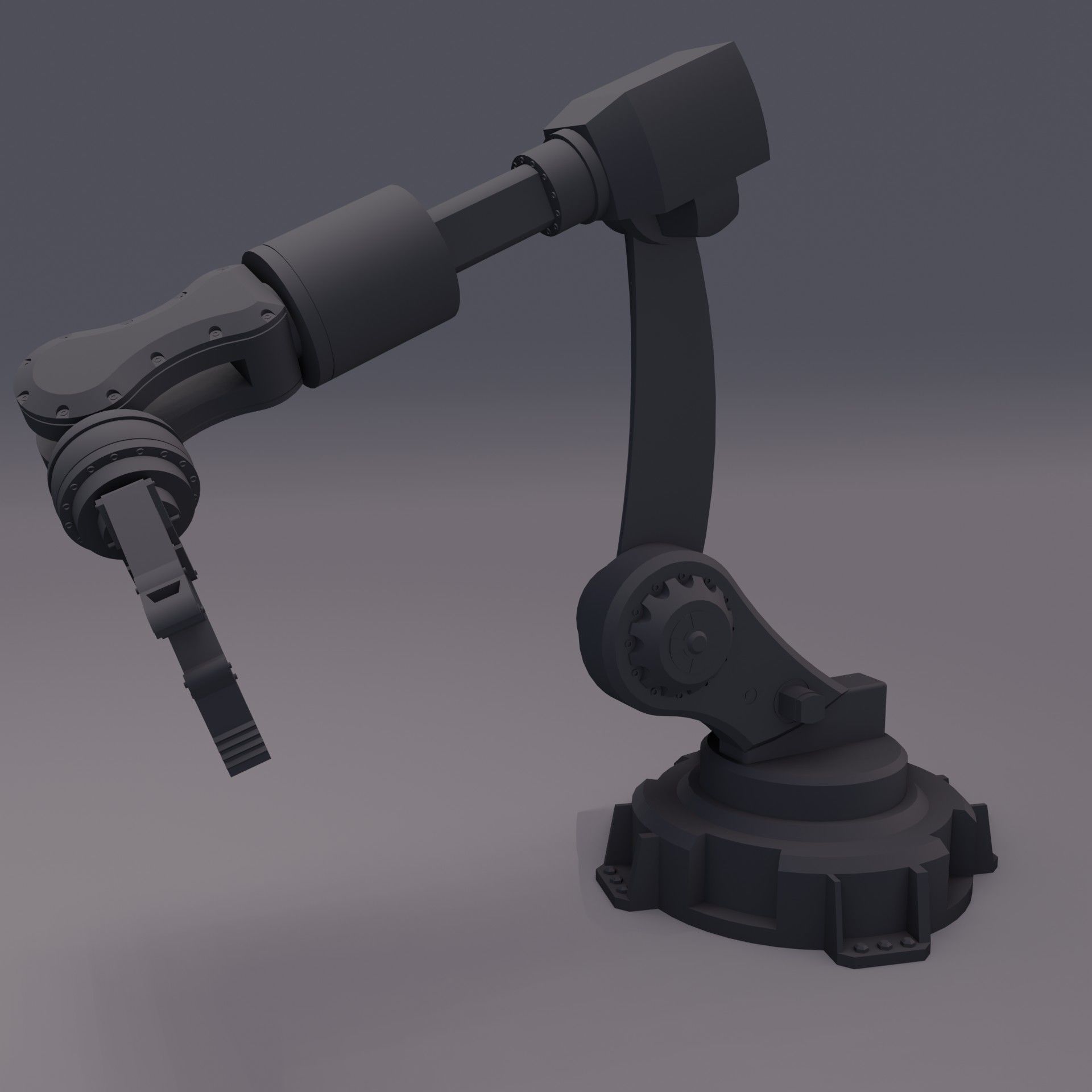 Robo-arm Free 3D model_4