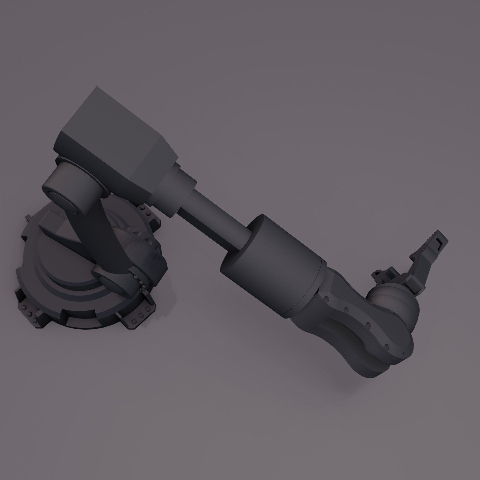 Robo-arm Free 3D model_8