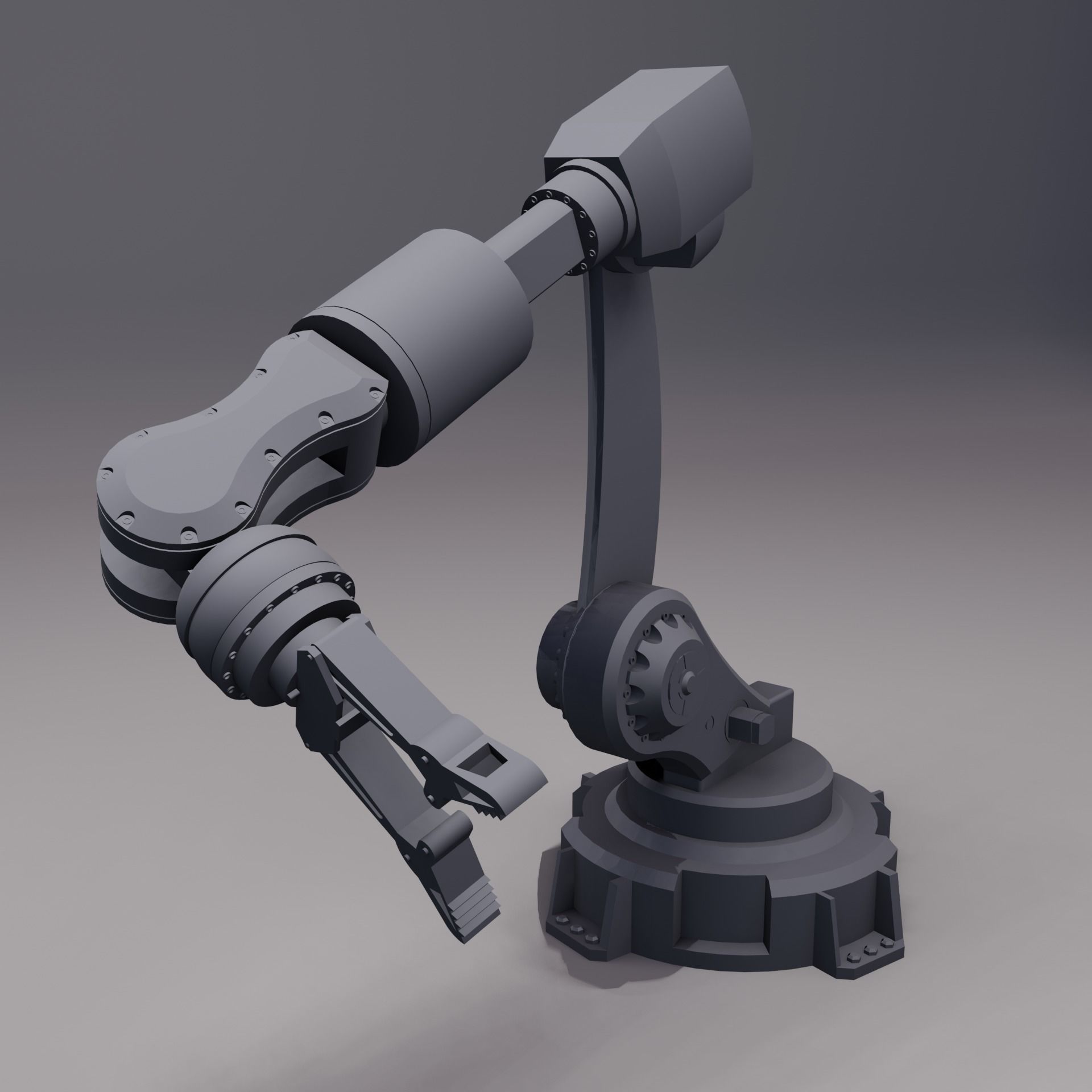 Robo-arm Free 3D model_1