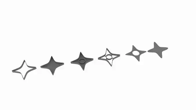 Shuriken Cookie Cutter Mold