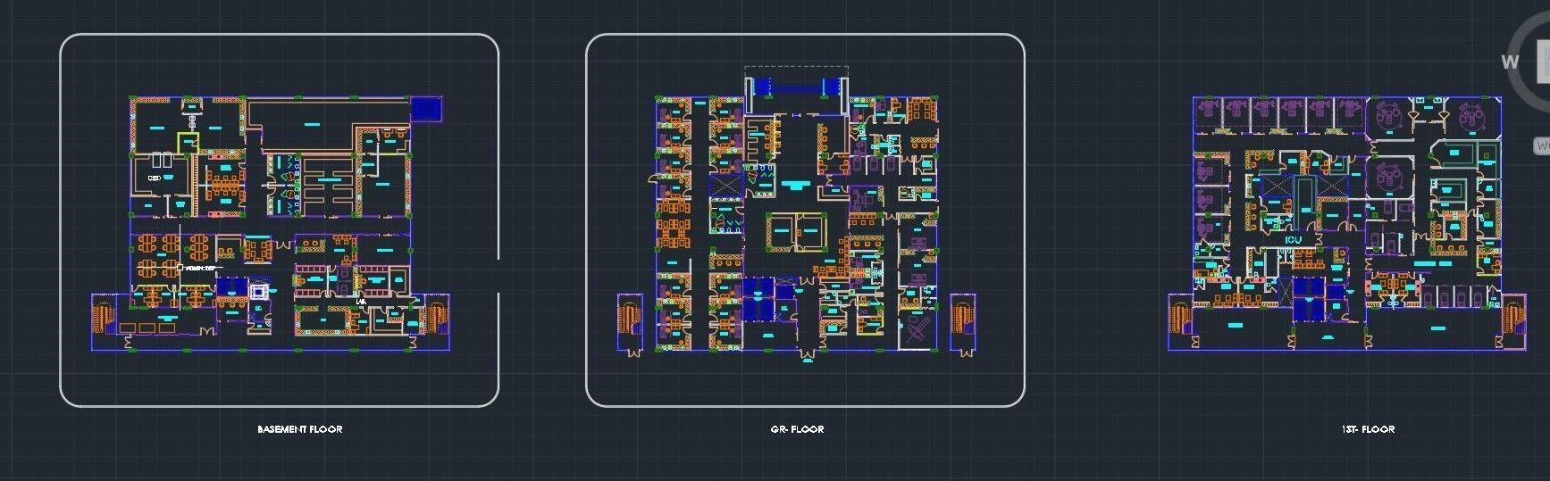 Medical Center-Complete Project -2d Plans - 3d Model Set 3D Model Collection_7
