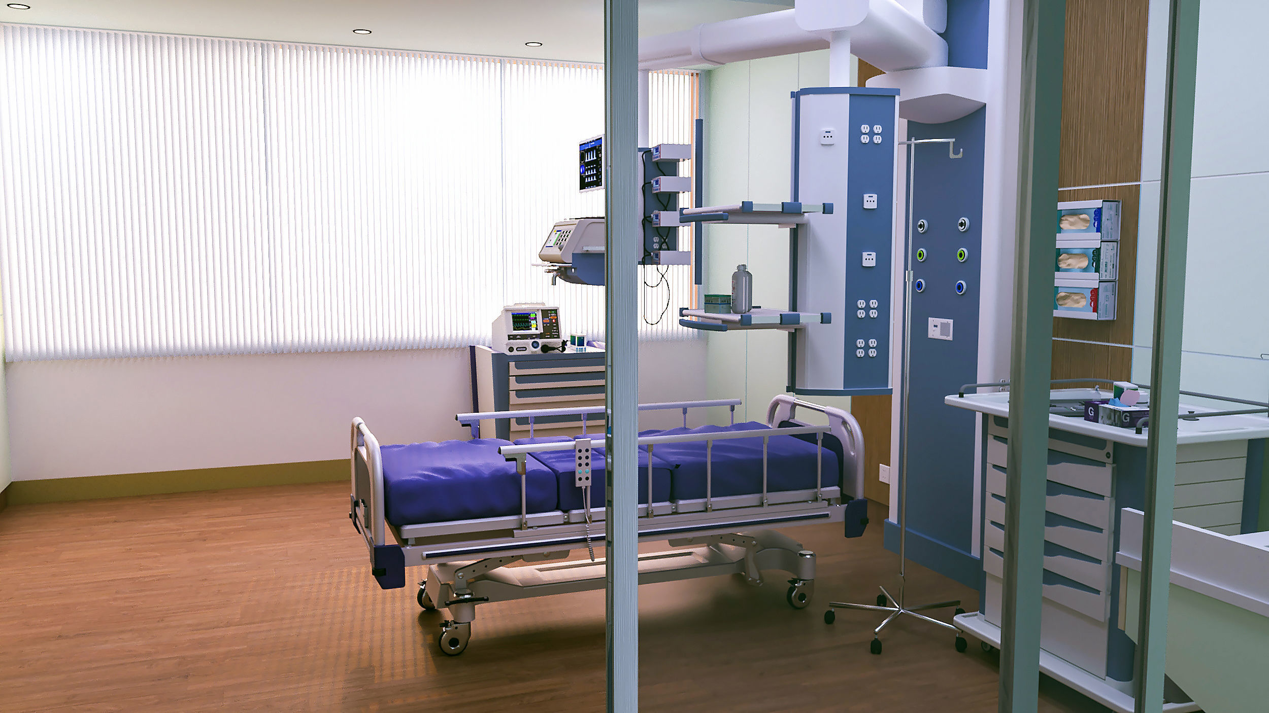 Medical Center-Complete Project -2d Plans - 3d Model Set 3D Model Collection_37