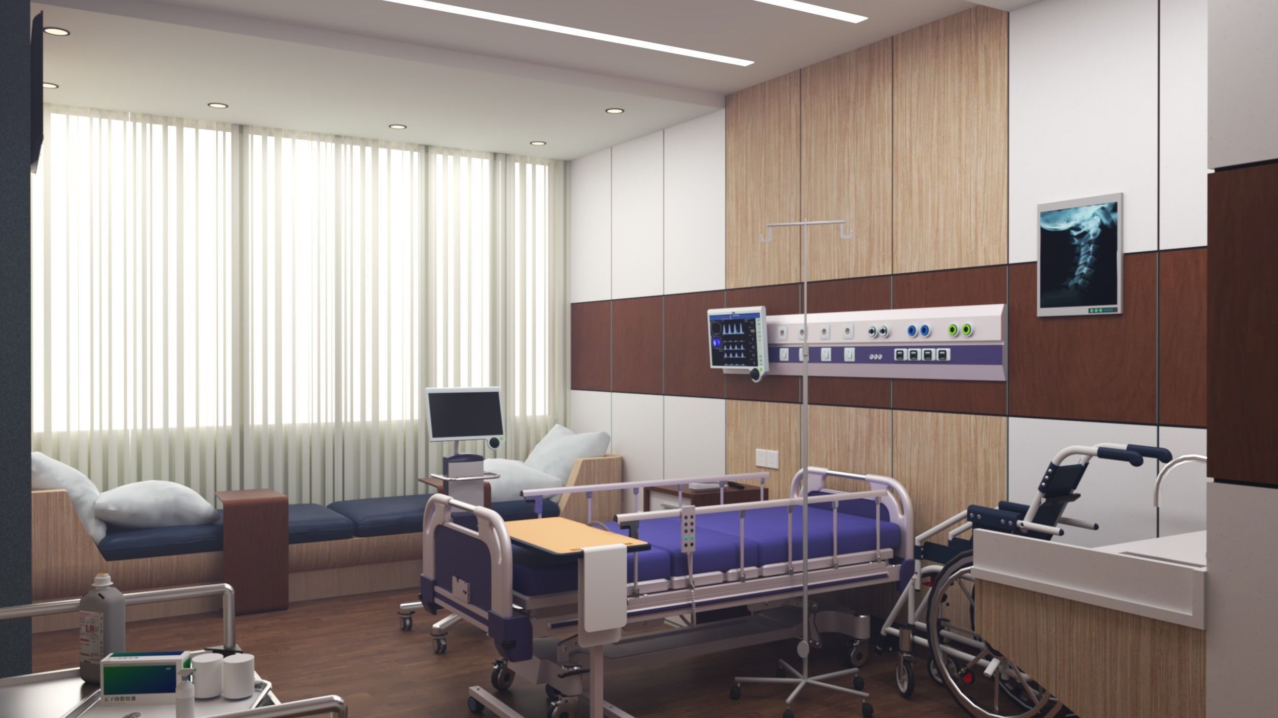 Medical Center-Complete Project -2d Plans - 3d Model Set 3D Model Collection_29