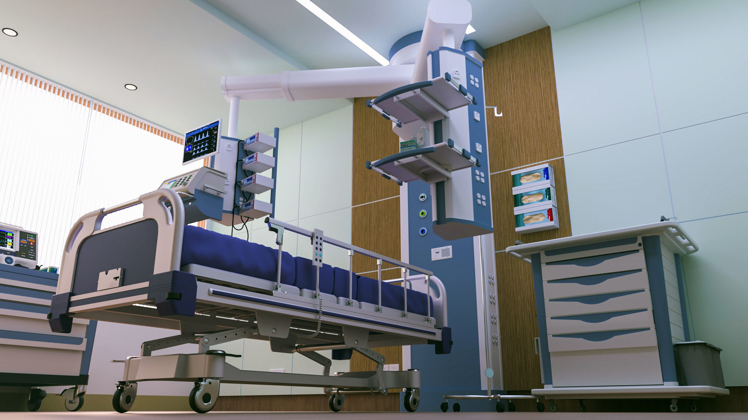Medical Center-Complete Project -2d Plans - 3d Model Set 3D Model Collection_39
