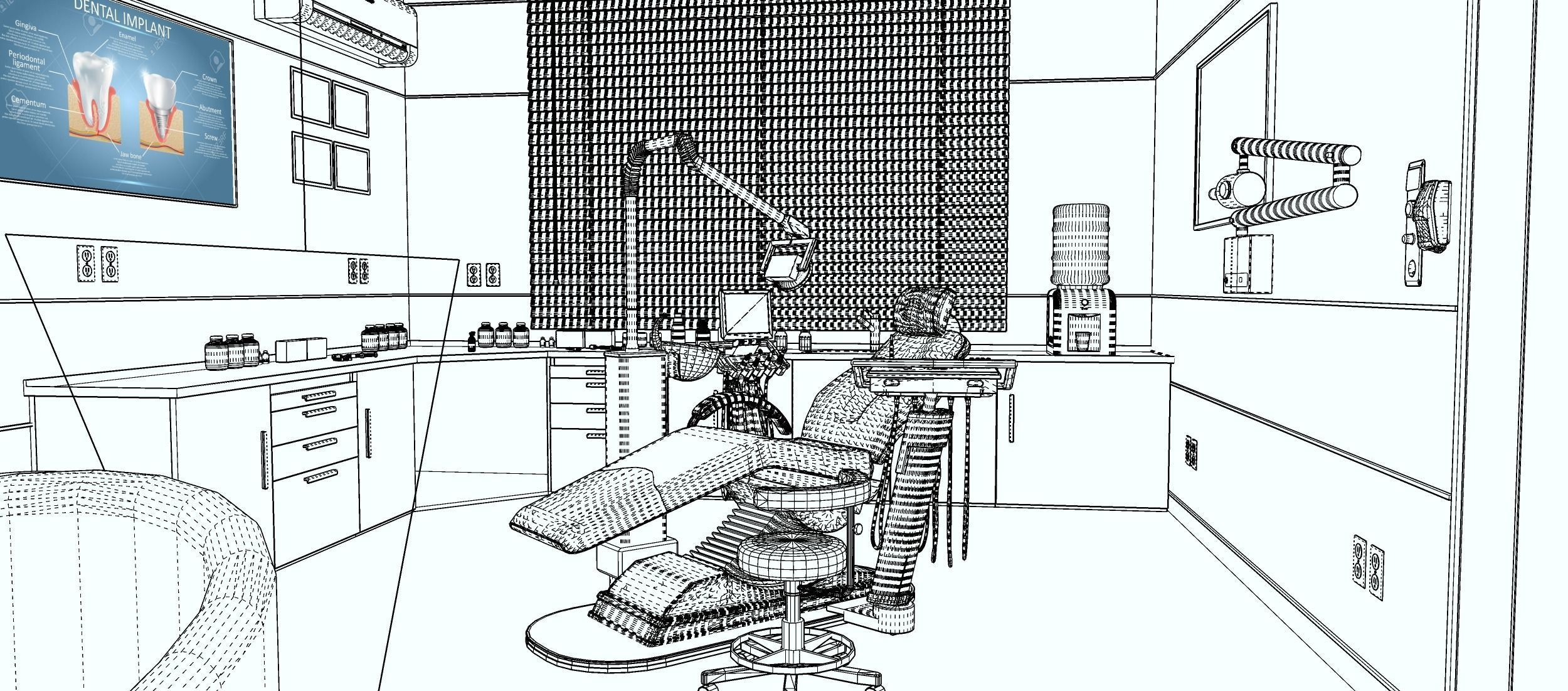 Medical Center-Complete Project -2d Plans - 3d Model Set 3D Model Collection_21