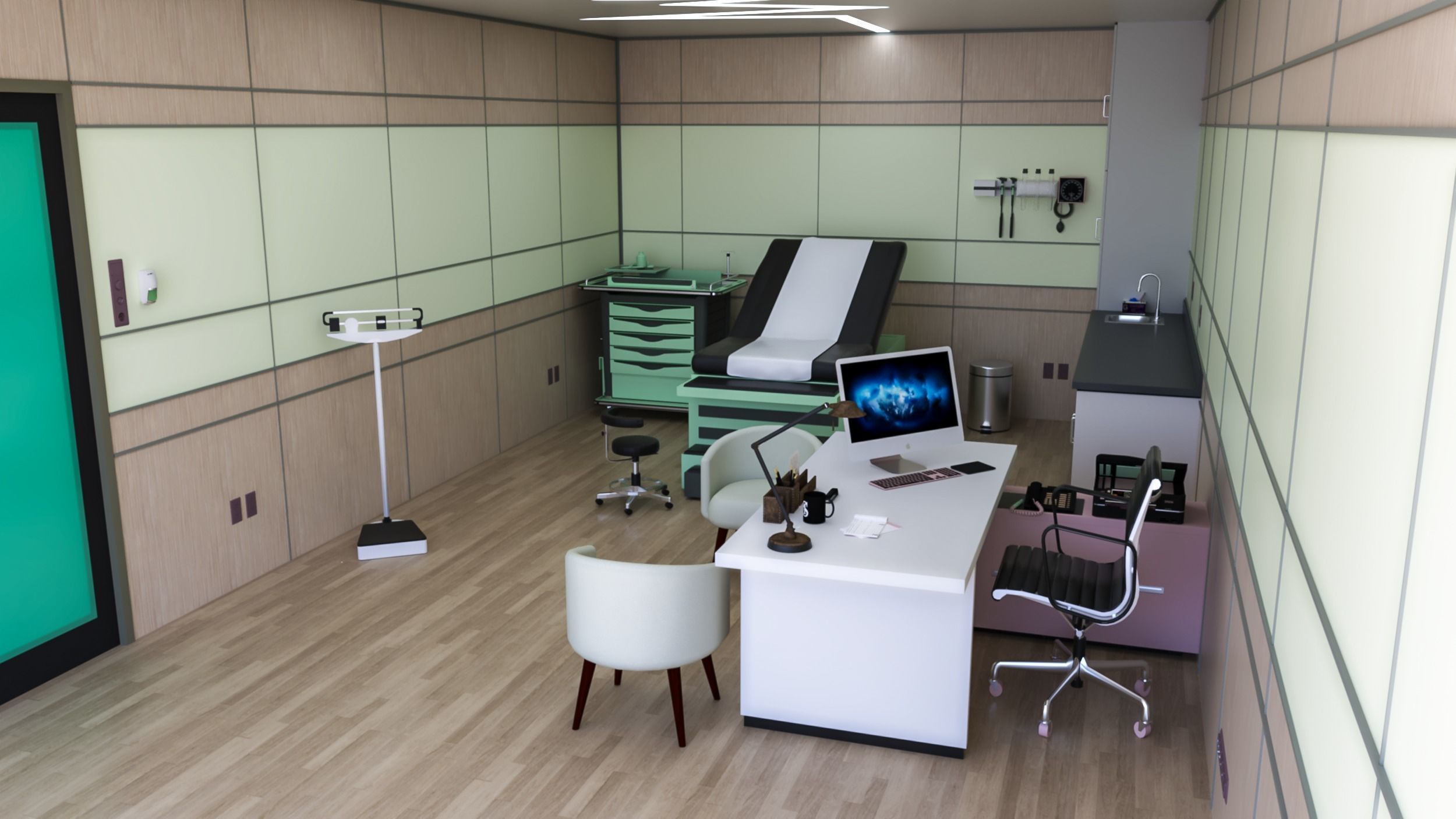 Medical Center-Complete Project -2d Plans - 3d Model Set 3D Model Collection_12