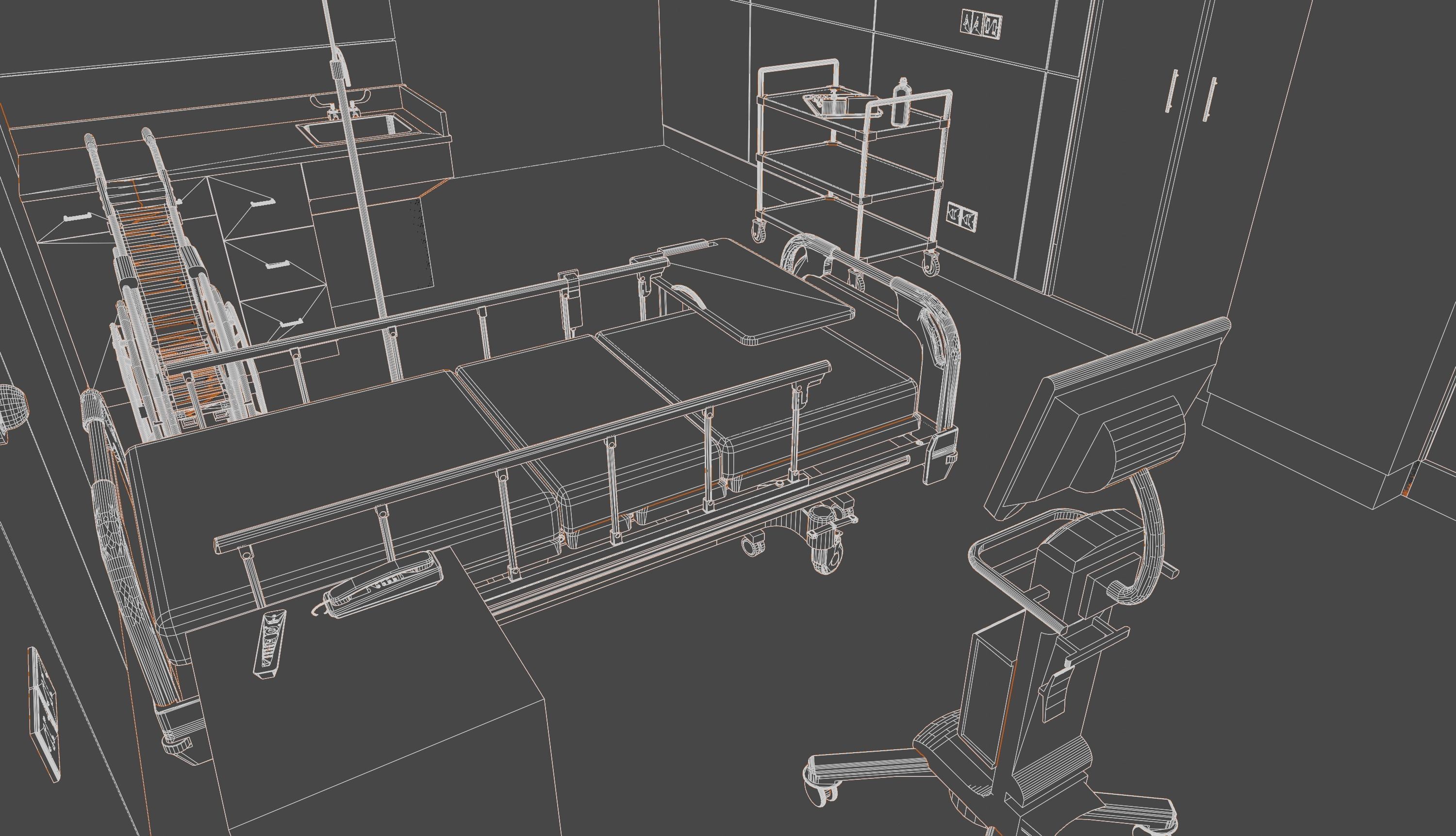 Medical Center-Complete Project -2d Plans - 3d Model Set 3D Model Collection_36