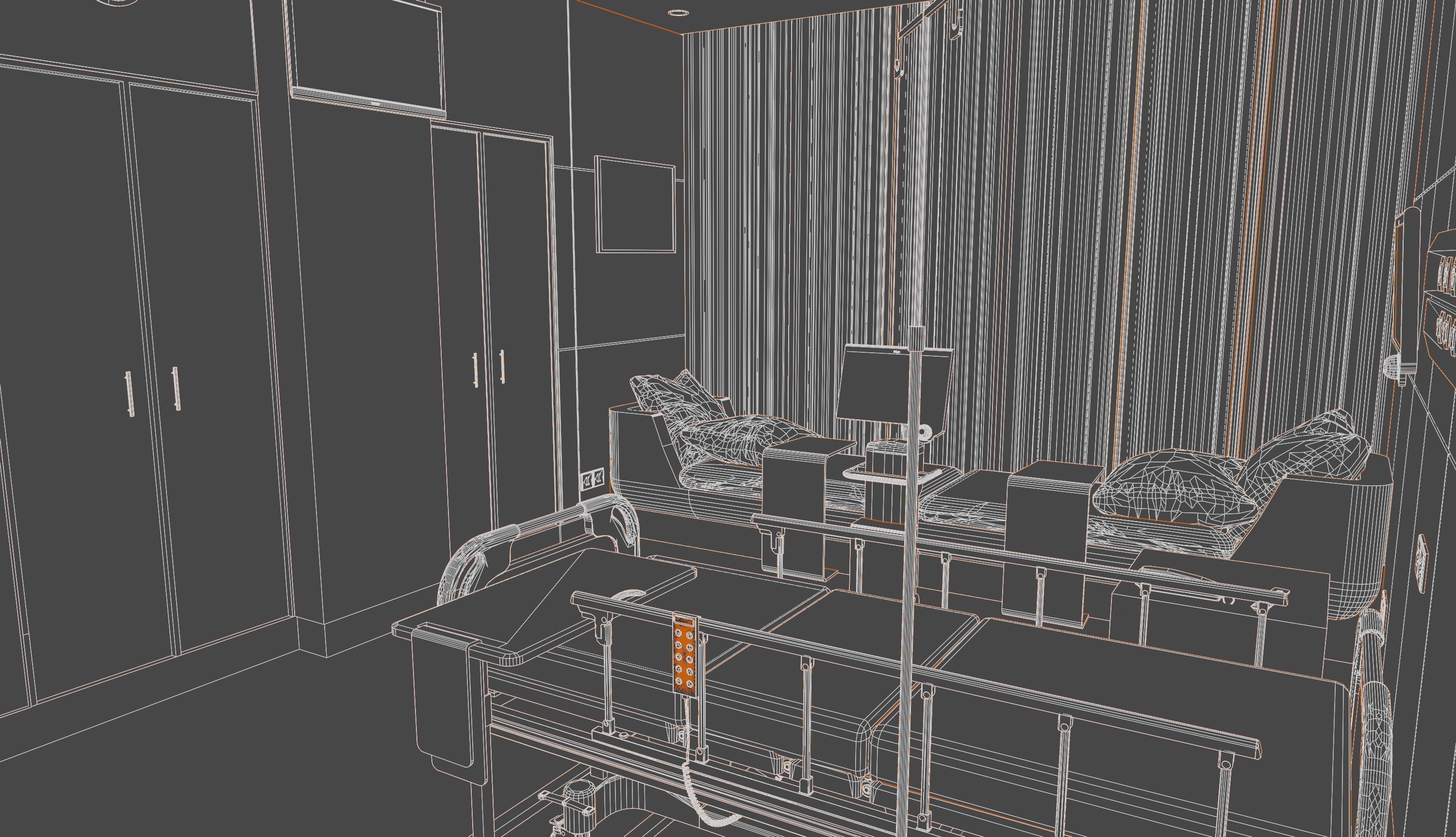 Medical Center-Complete Project -2d Plans - 3d Model Set 3D Model Collection_35