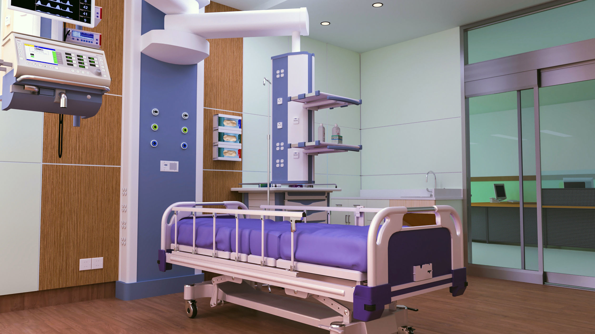 Medical Center-Complete Project -2d Plans - 3d Model Set 3D Model Collection_41